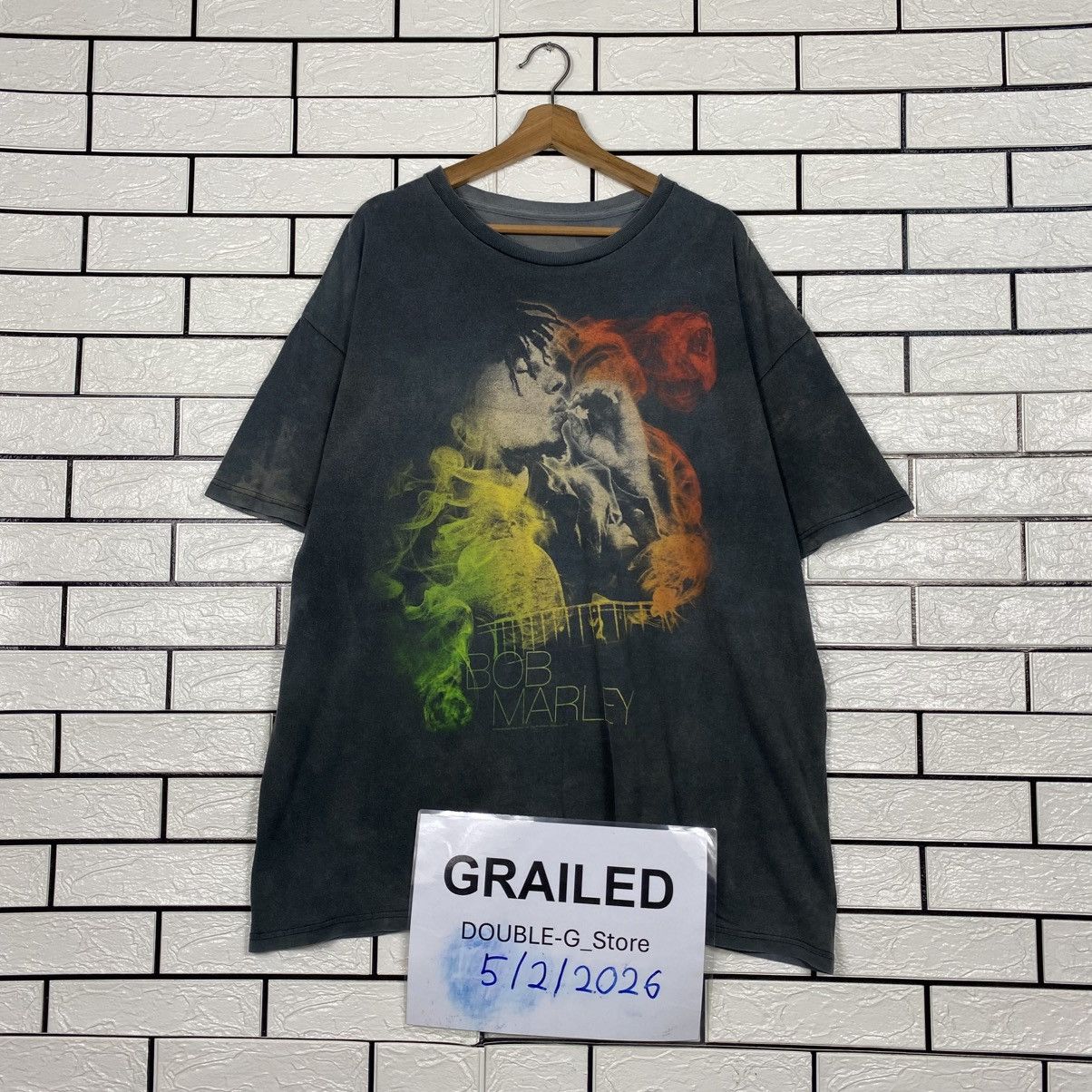 Vintage 📌Vintage Distressed T-Shirt Bob Marley Full Print Size US M / EU 48-50 / 2 - 1 Thumbnail