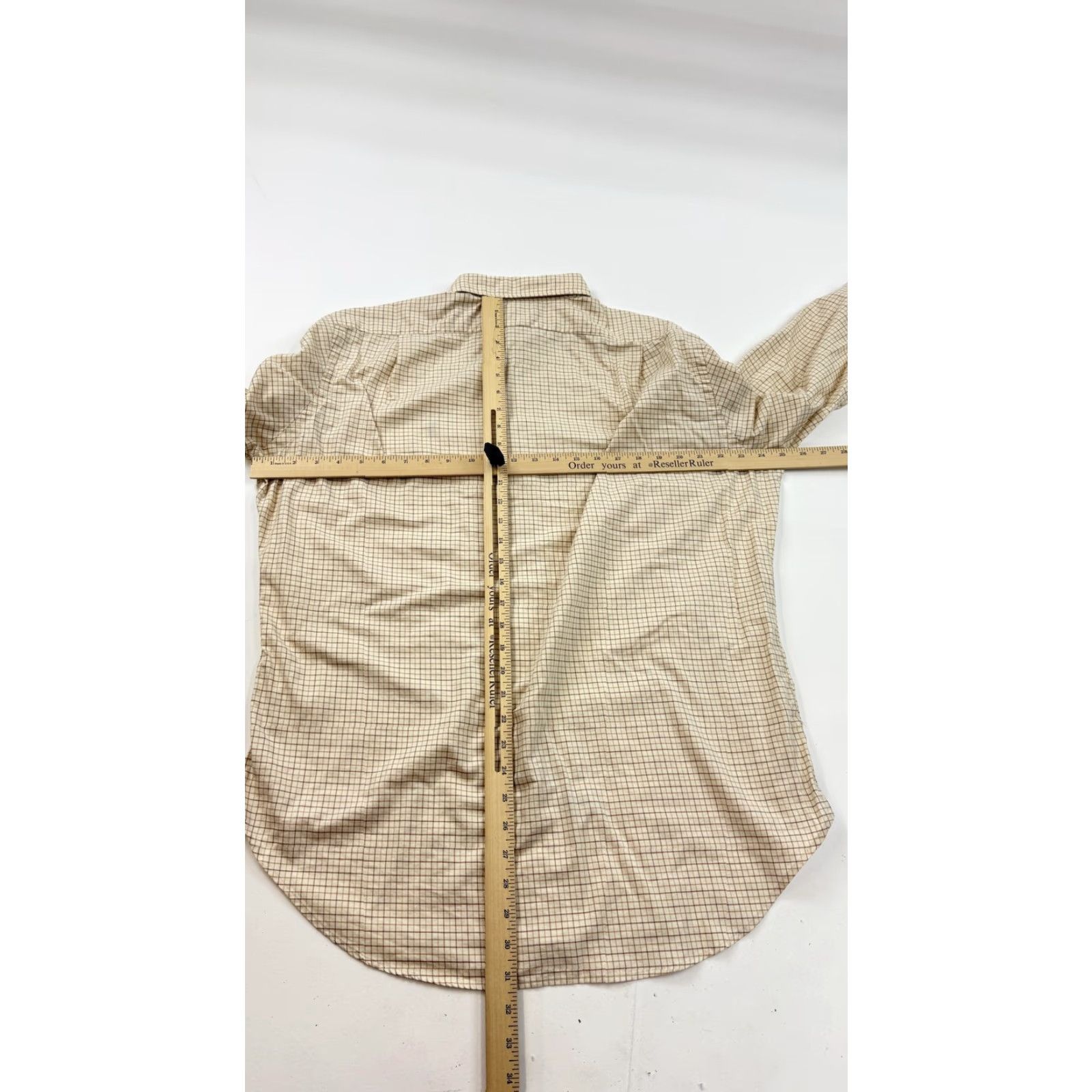 Polo Ralph Lauren Polo Ralph Lauren Shirt Mens Large Beige Check Westerton Classic Button Front Size US L / EU 52-54 / 3 - 7 Thumbnail