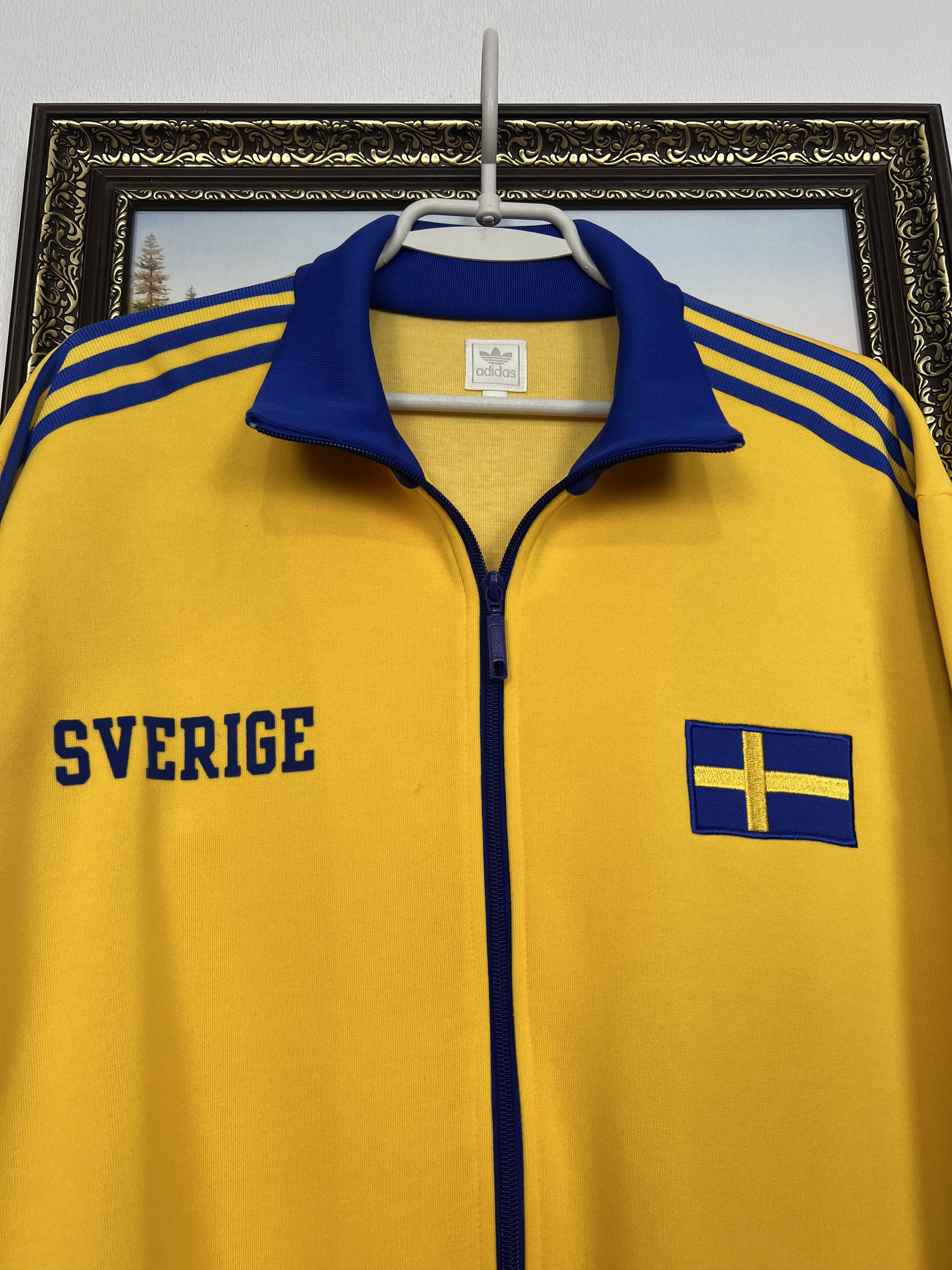 Adidas Originals Sweden Football Jacket Soccer National Track Top Size US L / EU 52-54 / 3 - 2 Thumbnail
