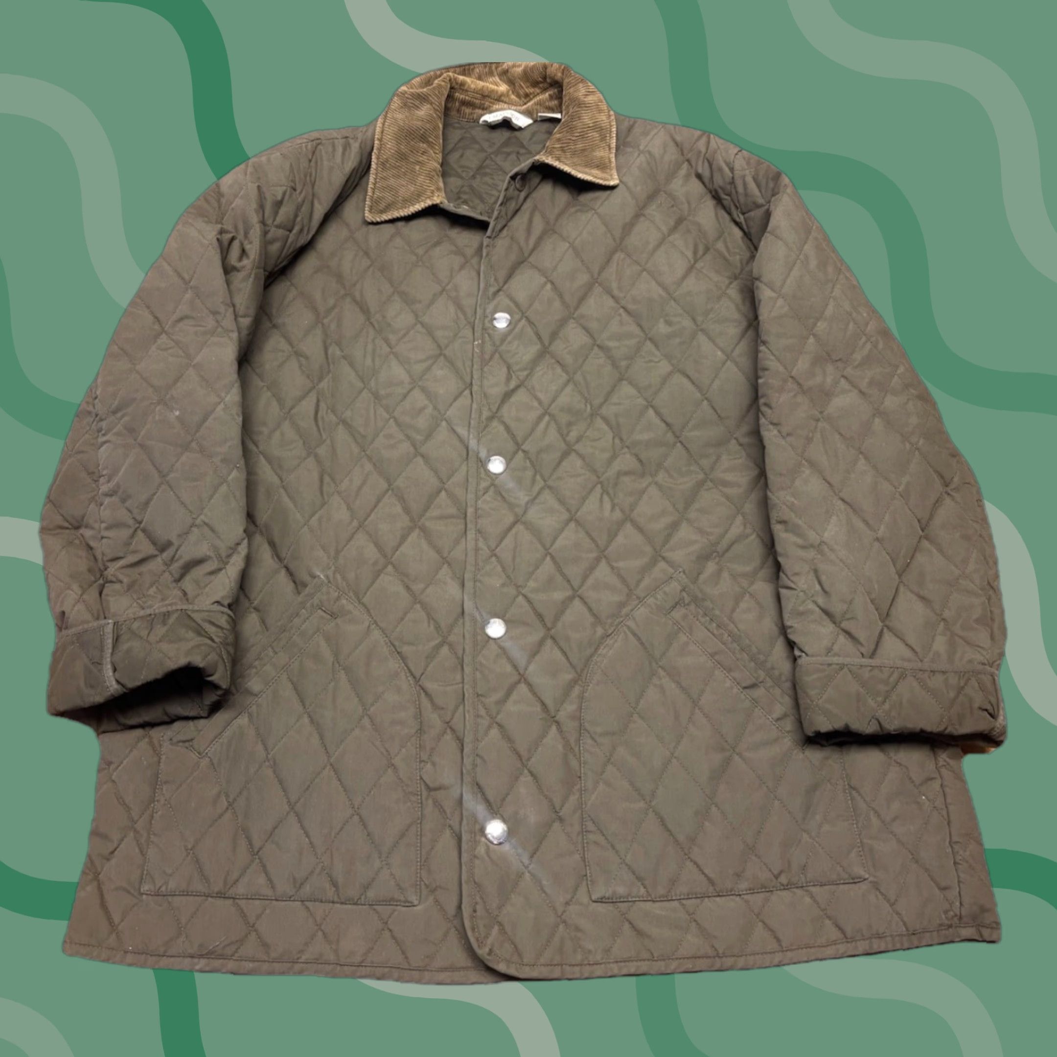 Madison VINTAGE 1 Madison Quilted Women's Jacket XL Green Button Up Shirt? Size XL / US 12-14 / IT 48-50 - 1 Thumbnail