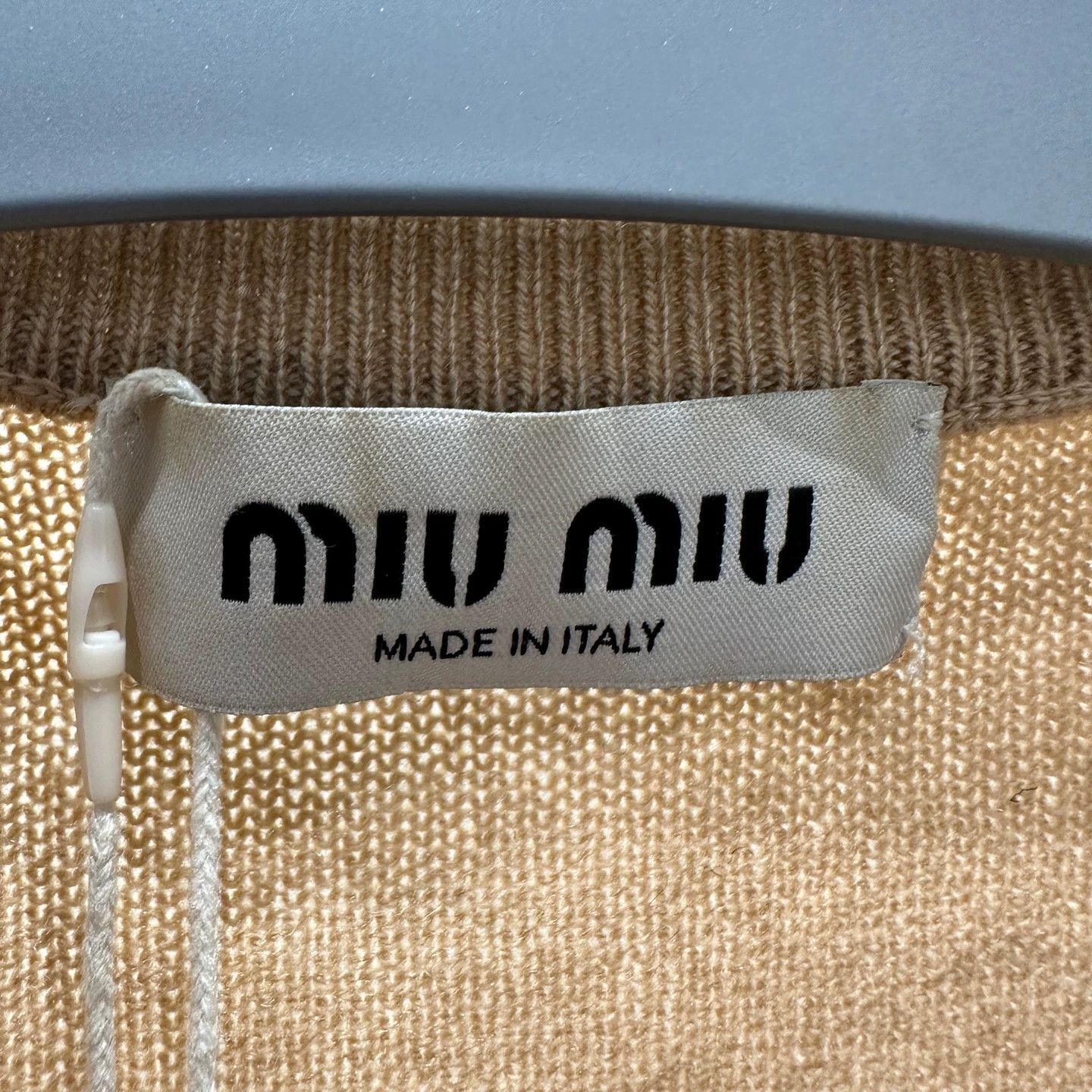 Miu Miu MIU MIU V-neck checked logo cashmere vest feb171 Size XS / US 0-2 / IT 36-38 - 3 Thumbnail