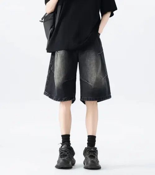 VIBE Street Hip Hop Vintage Loose Fit Denim Shorts Size US 30 / EU 46 - 1 Thumbnail