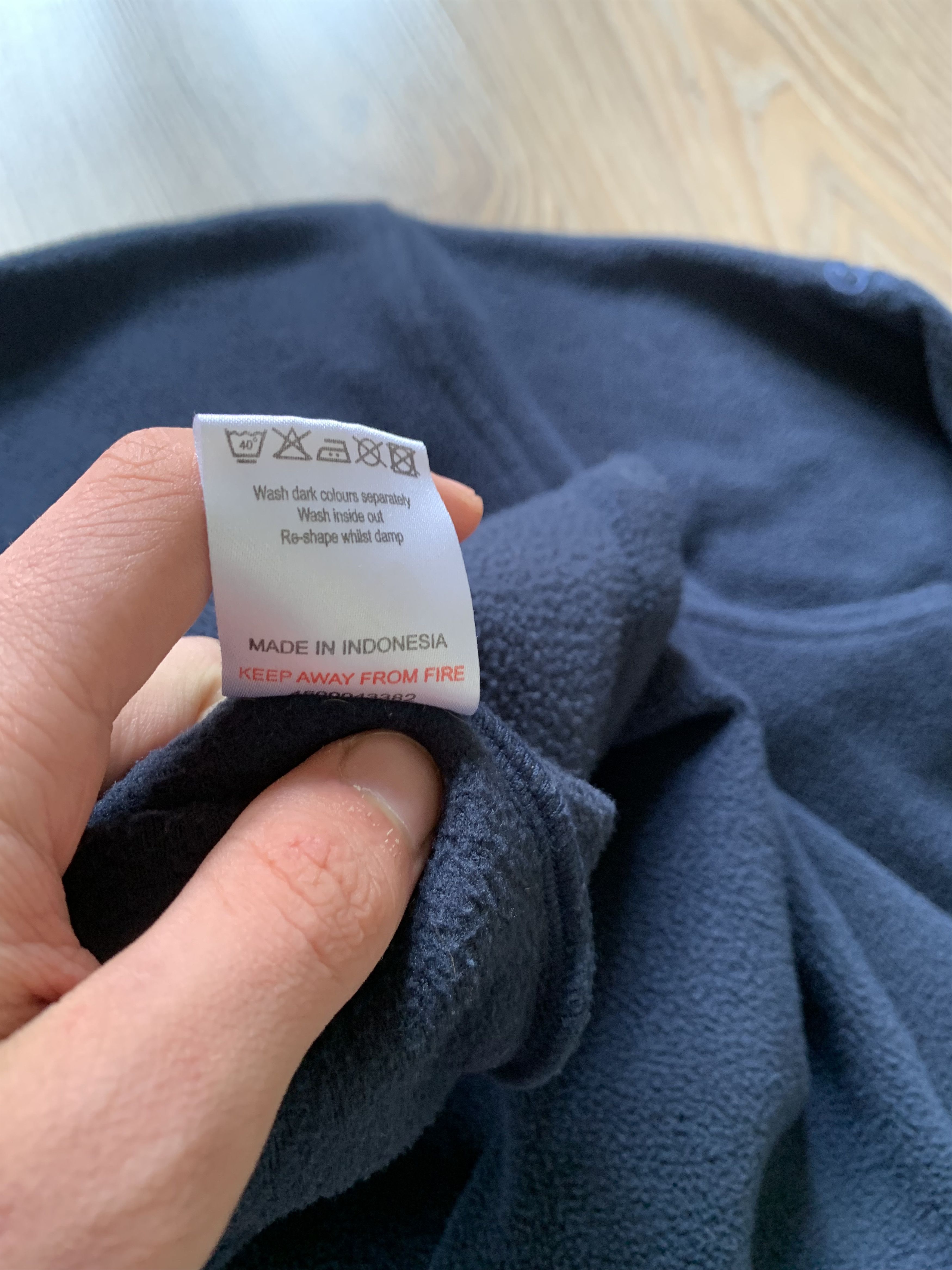 Cotton Traders × Vintage Cotton Traders Rugby Blue Fleece Polo Sweatshirt Size US L / EU 52-54 / 3 - 10 Thumbnail