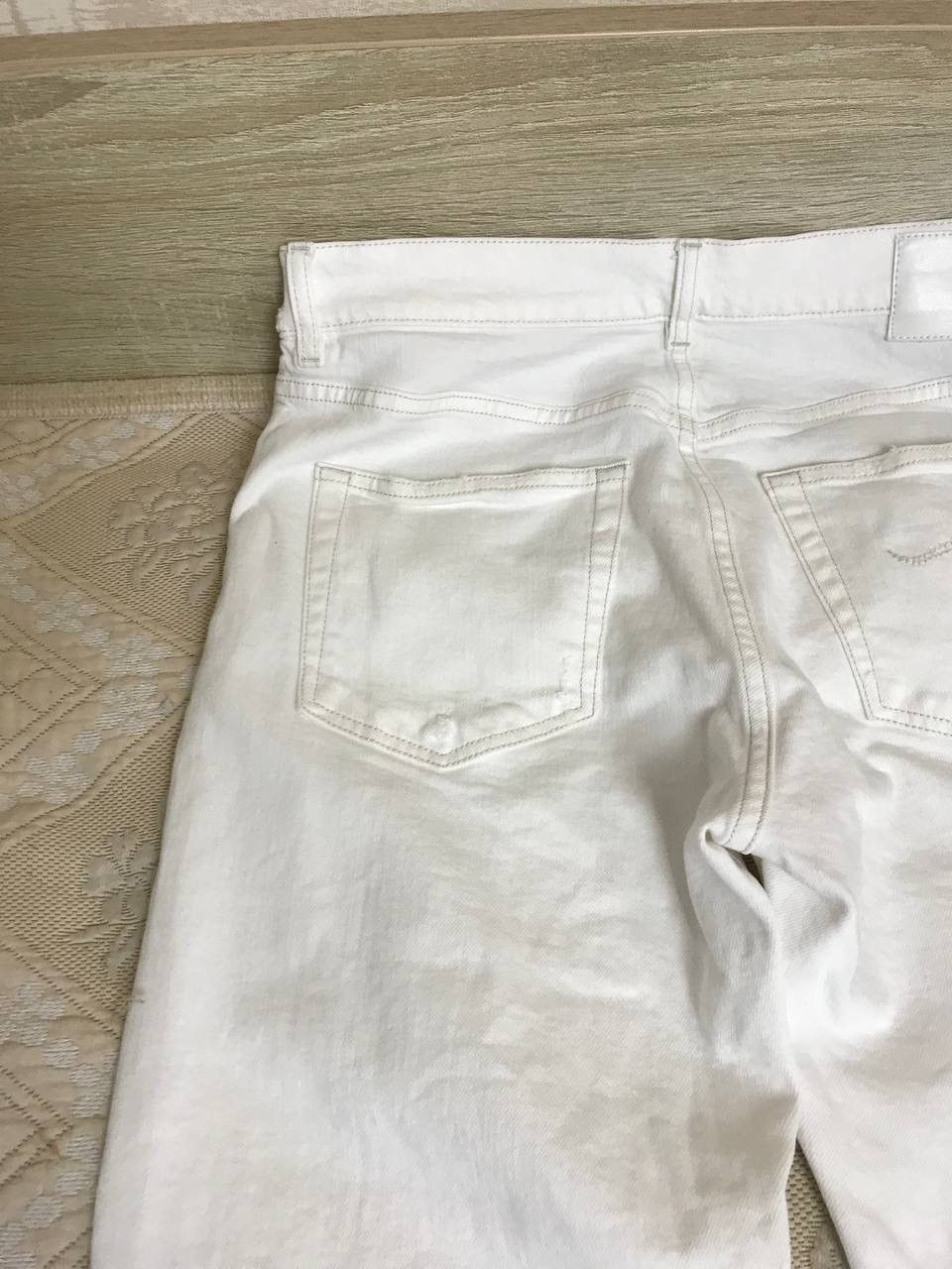 R13 🔥 R13 SS25 Romeo Jean Aerin White Stretch Denim Pants Jeans Size 28" / US 6 / IT 42 - 12 Thumbnail