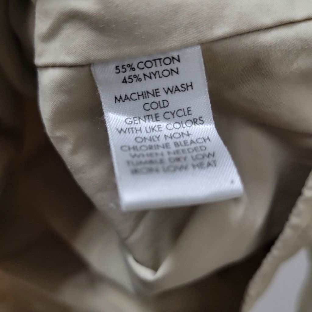 Calvin Klein Calvin Klein Beige Full-Zip Collared Long-Sleeves Jacket XXL Size US XXL / EU 58 / 5 - 7 Thumbnail