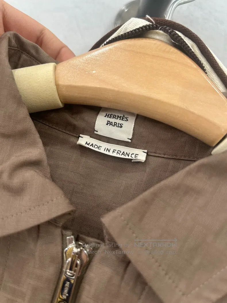 Hermes Hermes Short-sleeve dress, full of H hidden patterns Size XS / US 0-2 / IT 36-38 - 4 Thumbnail
