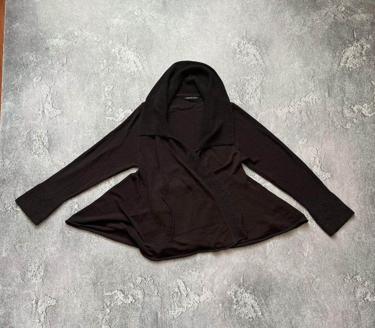 Vintage × hannes roether Hannes Roether XL brown knitwear cape poncho cardigan sweate Size XL / US 12-14 / IT 48-50 - 6 Thumbnail