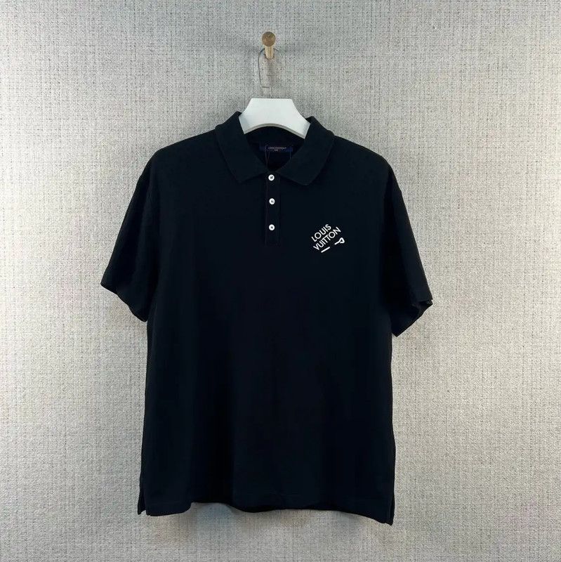 Louis Vuitton Louis Vuitton Summer Black Cotton T-Shirt 0089 Size US XL / EU 56 / 4 - 1 Thumbnail
