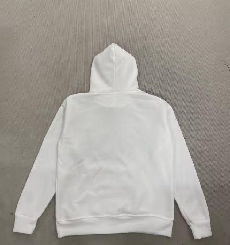 Japanese Brand White Cream Streetwear Hoodie With Studs Size US XL / EU 56 / 4 - 2 Thumbnail