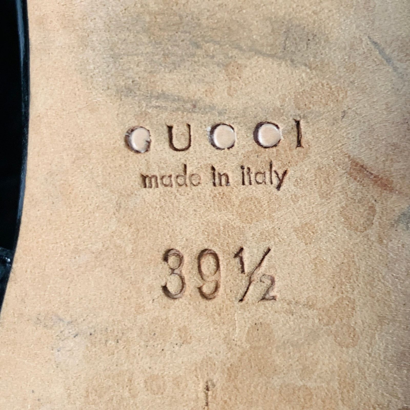 Gucci Black Leather Patent Leather Back Zipper Cage Sandals Size US 9.5 / IT 39.5 - 8 Thumbnail