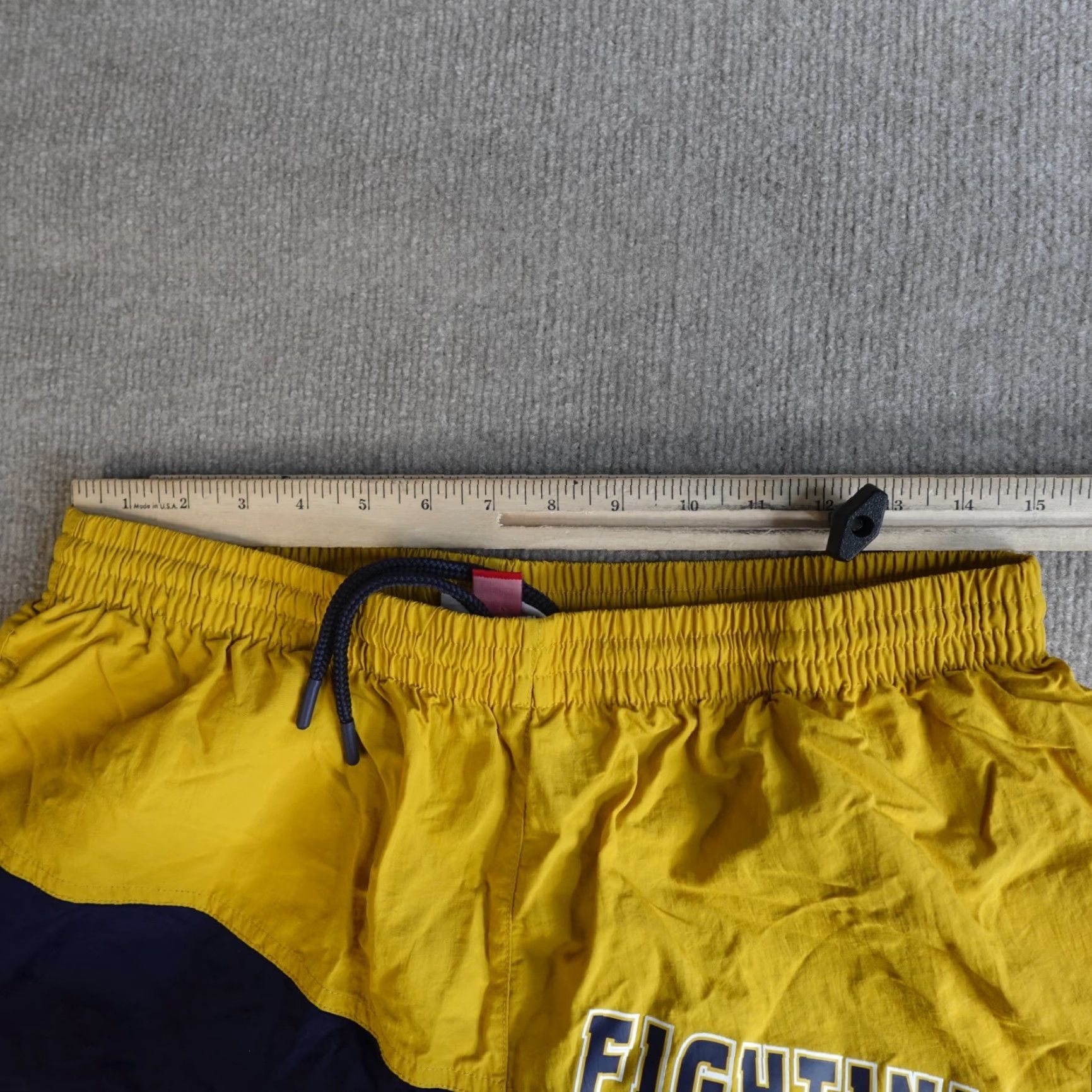 Mitchell & Ness Mitchell & Ness Shorts Mens L Blue Drawstring Fighting Irish Notre Dame Size US 33 - 2 Thumbnail