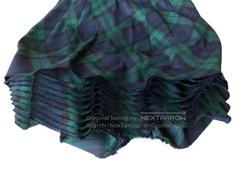 Comme des Garcons Comme Des Garcons size M Deconstructed tartan skirt Size 23" - 6 Thumbnail