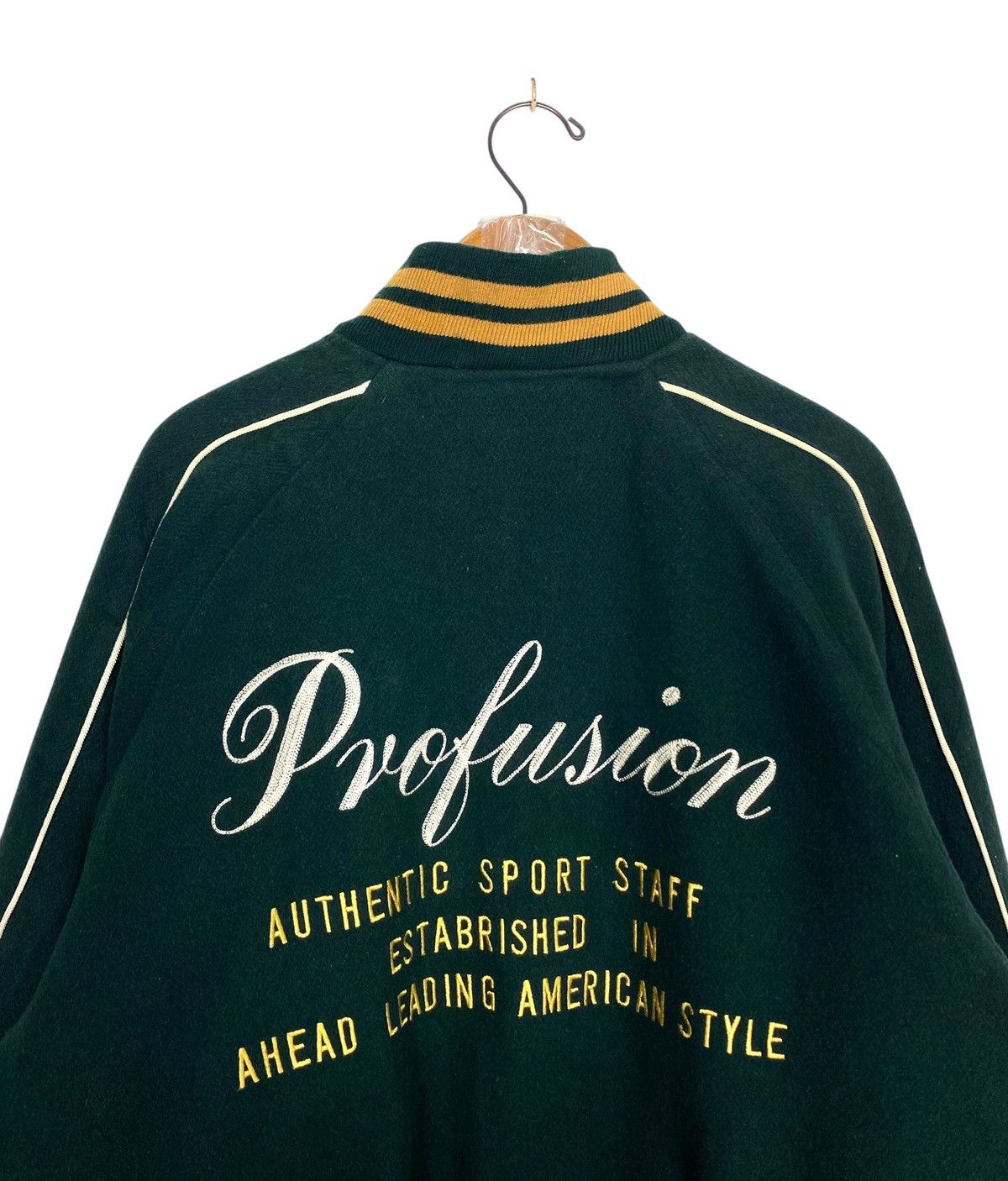 Vintage Rare‼️ Vintage Profusion Sport Wool Varsity Big Logo Size US L / EU 52-54 / 3 - 2 Thumbnail