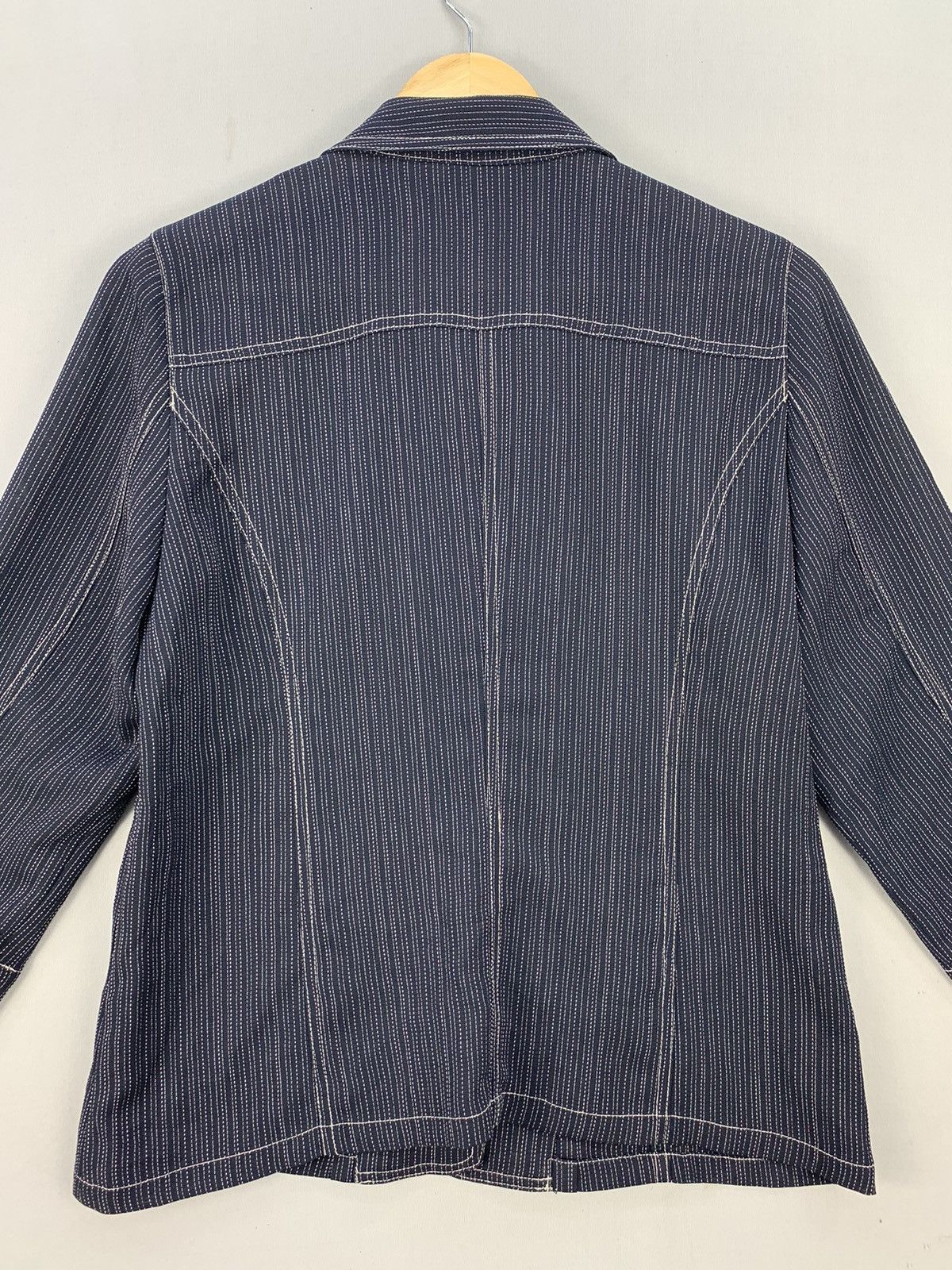 Japanese Brand Denim Style Button Up Blouse Jacket Size M / US 6-8 / IT 42-44 - 8 Thumbnail