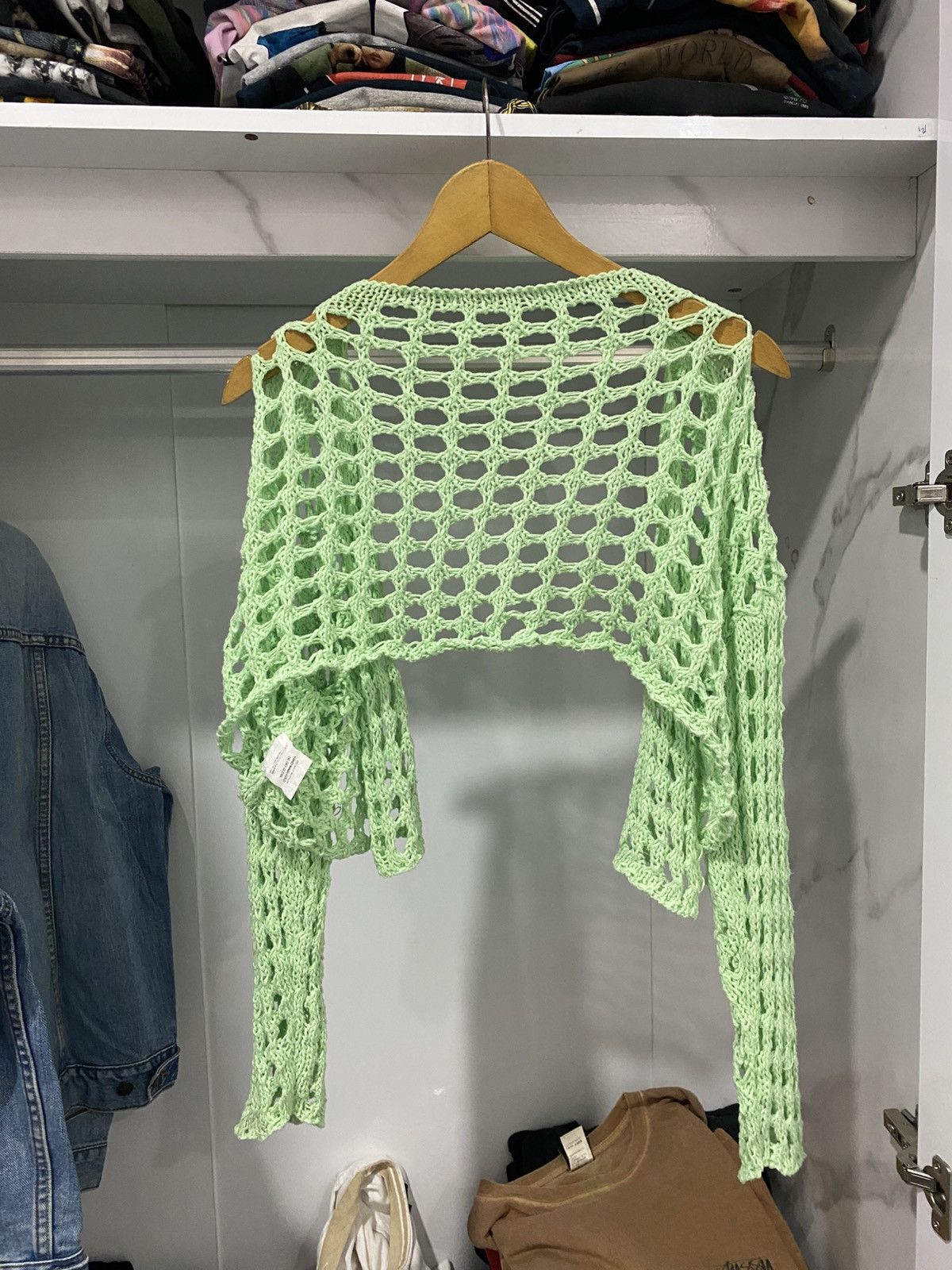 If Six Was Nine × Japanese Brand × atmos Atmos japanese knitted cardigan crop Size US M / EU 48-50 / 2 - 5 Thumbnail
