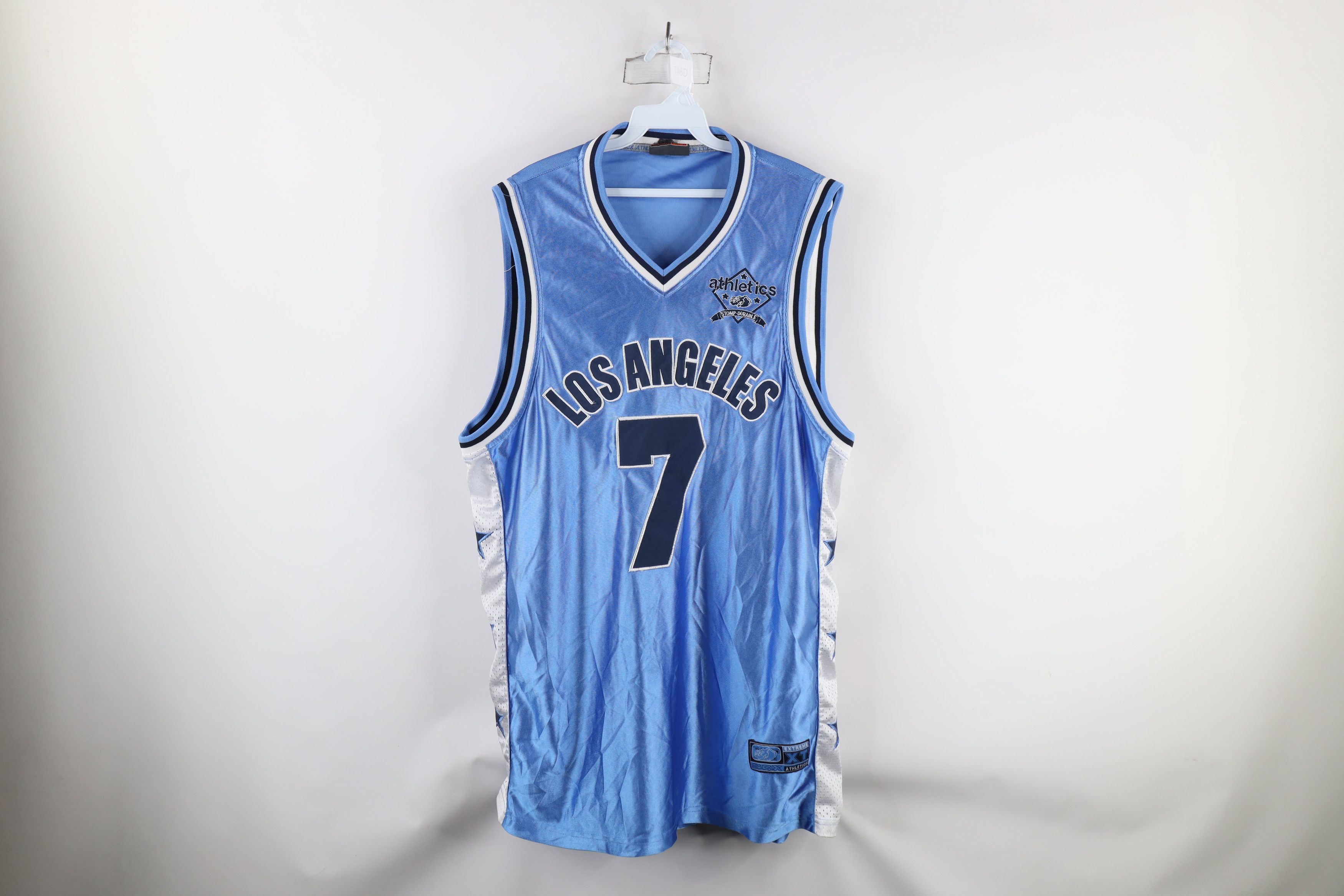 Vintage Vintage Y2K Streetwear Los Angeles Basketball Jersey Blue #7 Size US XXL / EU 58 / 5 - 1 Thumbnail