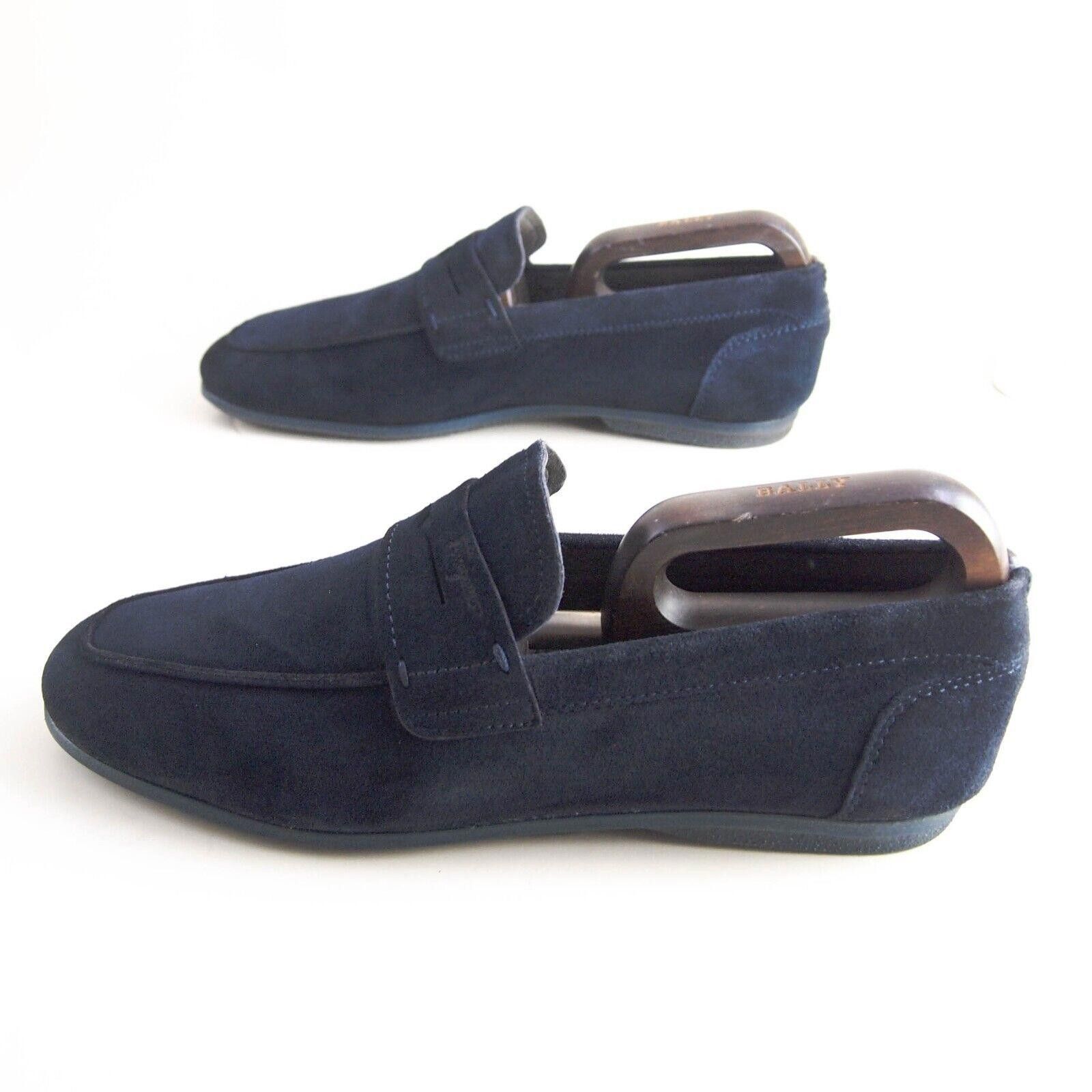 Salvatore Ferragamo Ferragamo Penny Loafers Blue Suede EU 41.5 US 8.5 Size US 8.5 / EU 41-42 - 5 Thumbnail