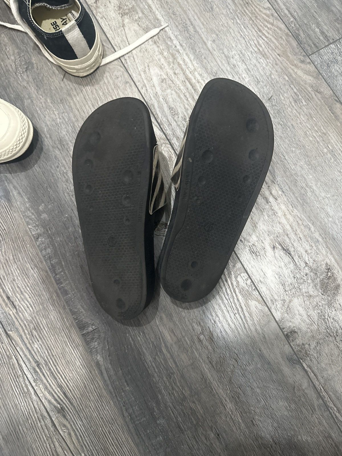 Off-White Off White Black White Stripe Slides Size US 7 / EU 40 - 6 Thumbnail
