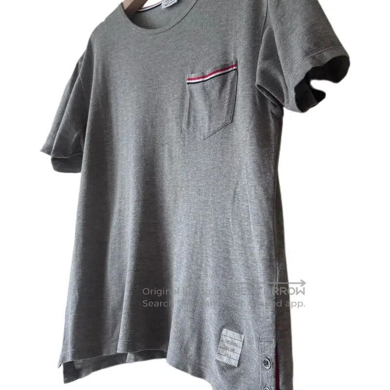 Thom Browne Thom Browne Gray Cotton Logo Men's T-Shirt . Size US M / EU 48-50 / 2 - 3 Thumbnail