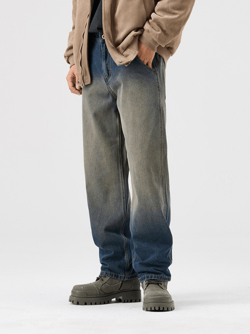 Japanese Brand Japanese retro trend classic gradient jeans Size US 32 / EU 48 - 2 Thumbnail