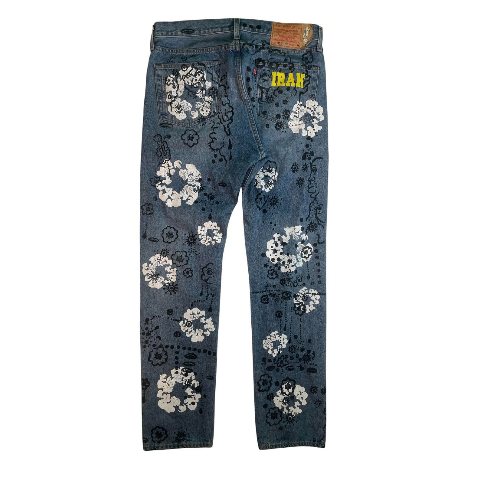 DENIM TEARS Denim Tears 'Irak' Light Wash Jeans Size US 34 / EU 50 - 2 Thumbnail