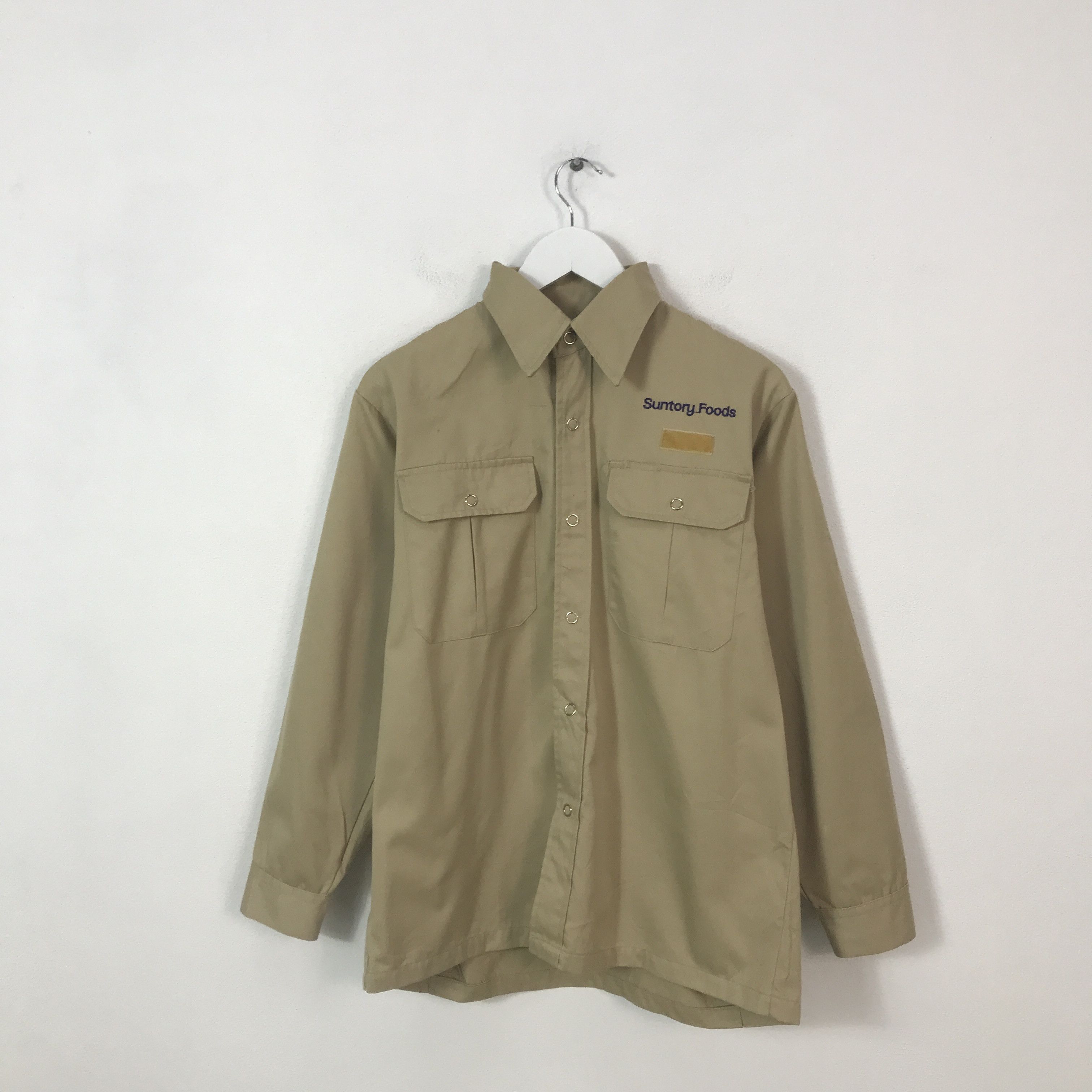 Japanese Brand vintage suntory food Snap Button Shirt jacket K62B4 Size US L / EU 52-54 / 3 - 3 Thumbnail