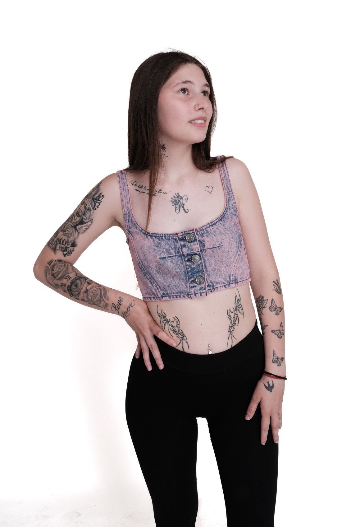 Marni Marni Pink Paneled Denim Tank top Size S / US 4 / IT 40 - 16 Thumbnail
