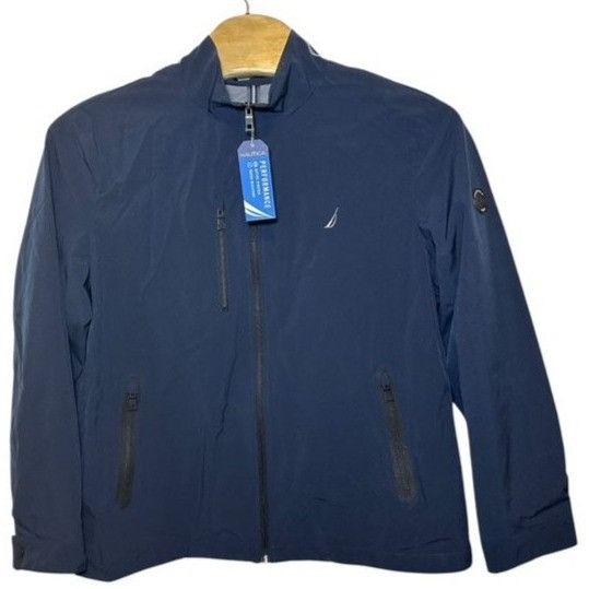 NAUTICA Full Zip AEROLAYER Windbreaker Golf Jacket Men Size