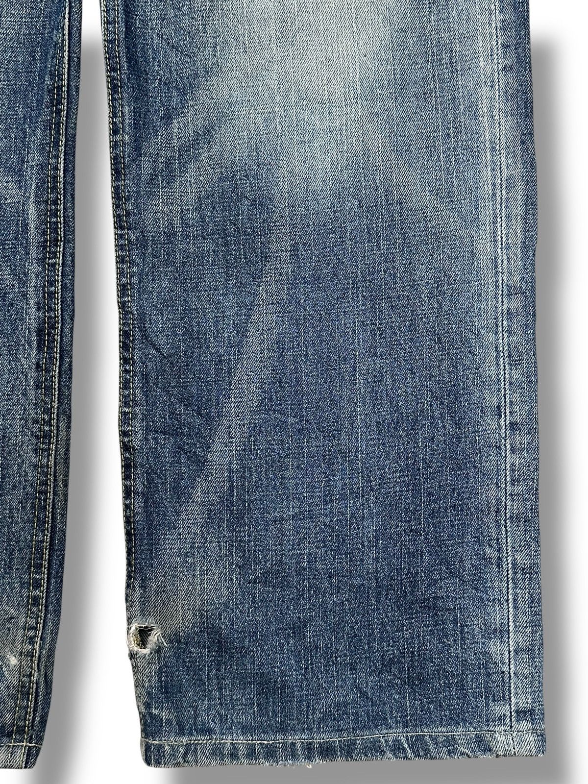 Japanese Brand The Denim Japan Jean Distressed Baggy Loose Style and Faded Size US 34 / EU 50 - 12 Thumbnail