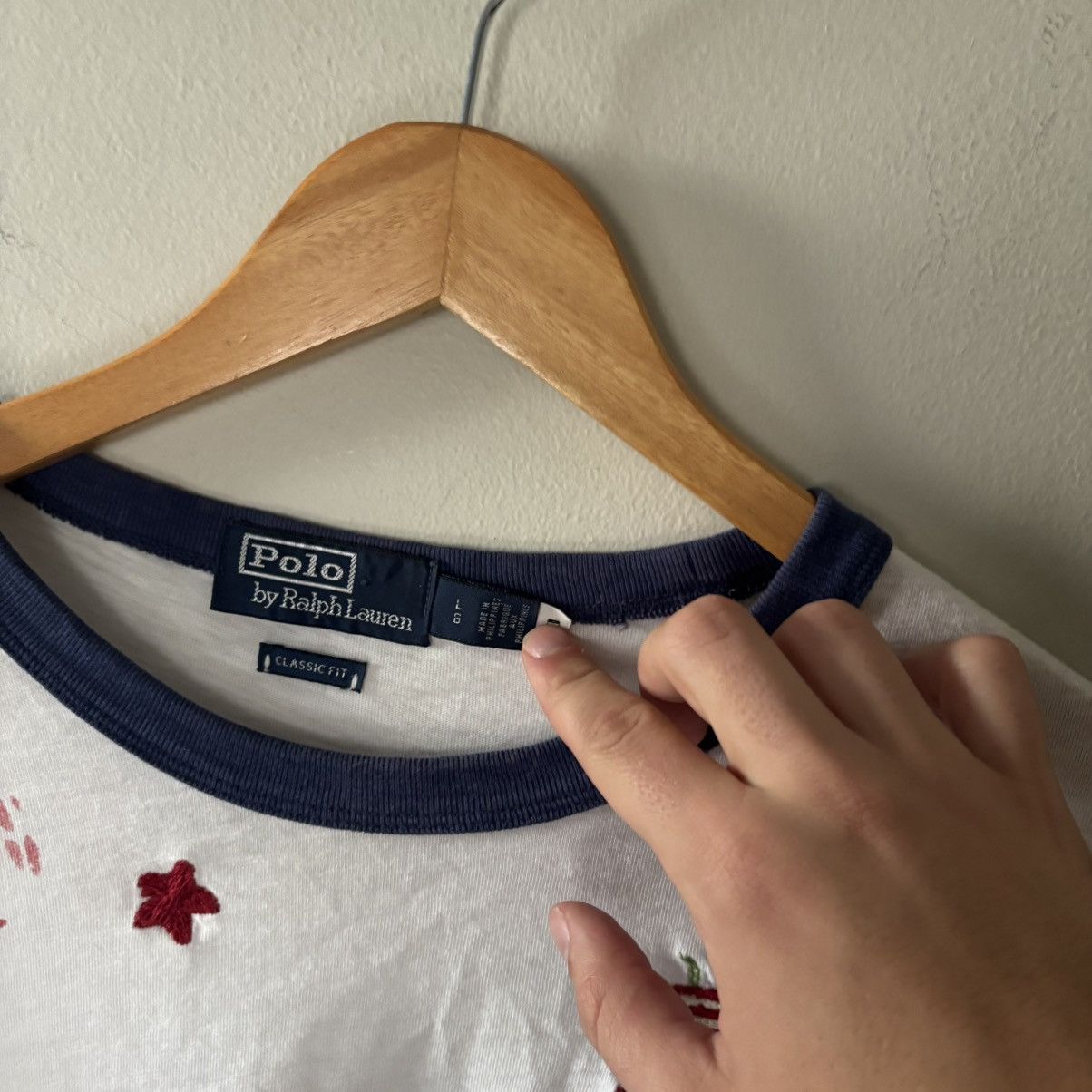 Polo Ralph Lauren Polo Ralph Lauren Embroidered Americana Ringer Size US L / EU 52-54 / 3 - 2 Thumbnail