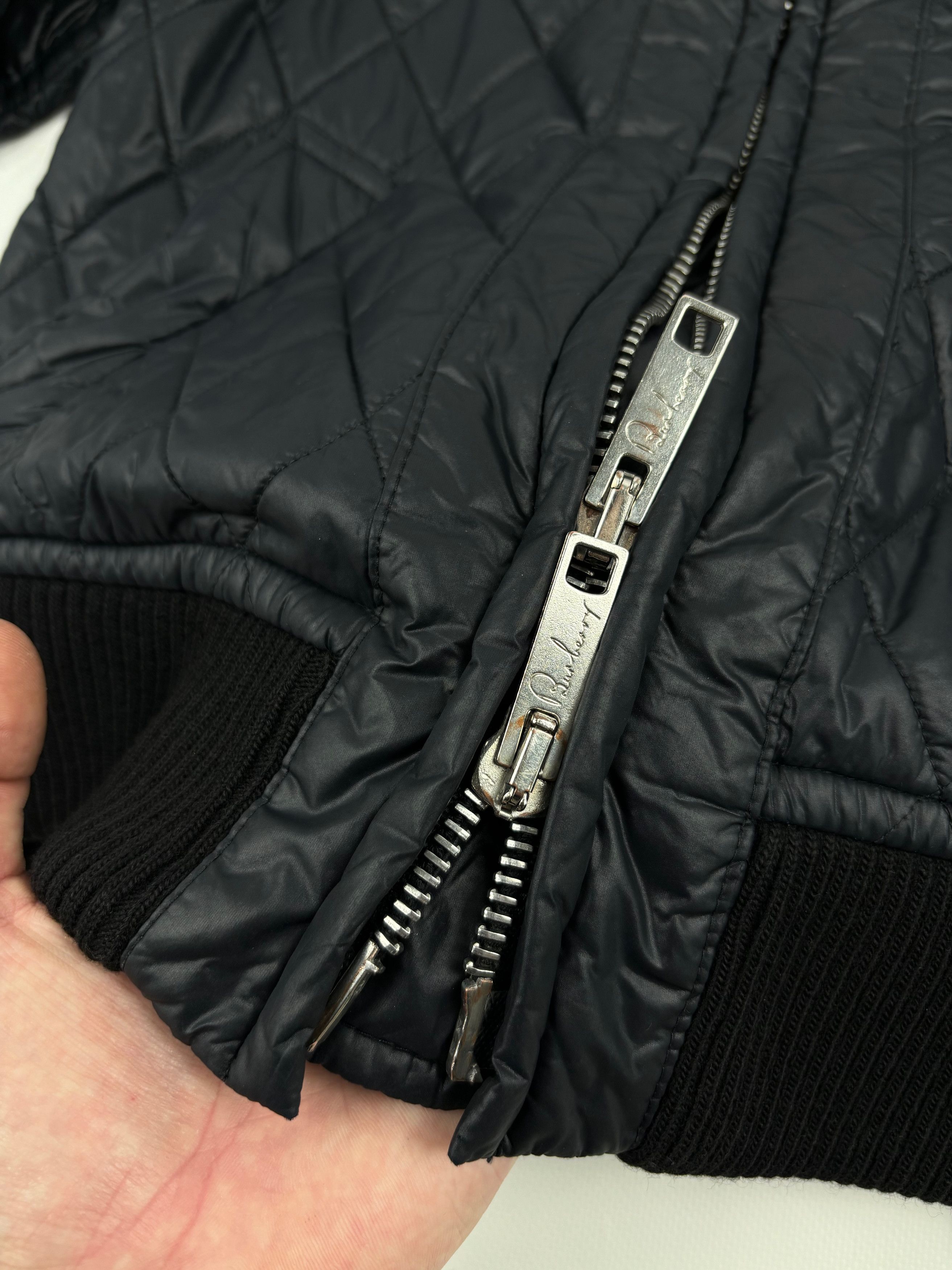 Burberry London Nova Check Biker Ribbed Cuffs Quilted Jacket Full-Zip Bomber Size M / US 6-8 / IT 42-44 - 22 Thumbnail