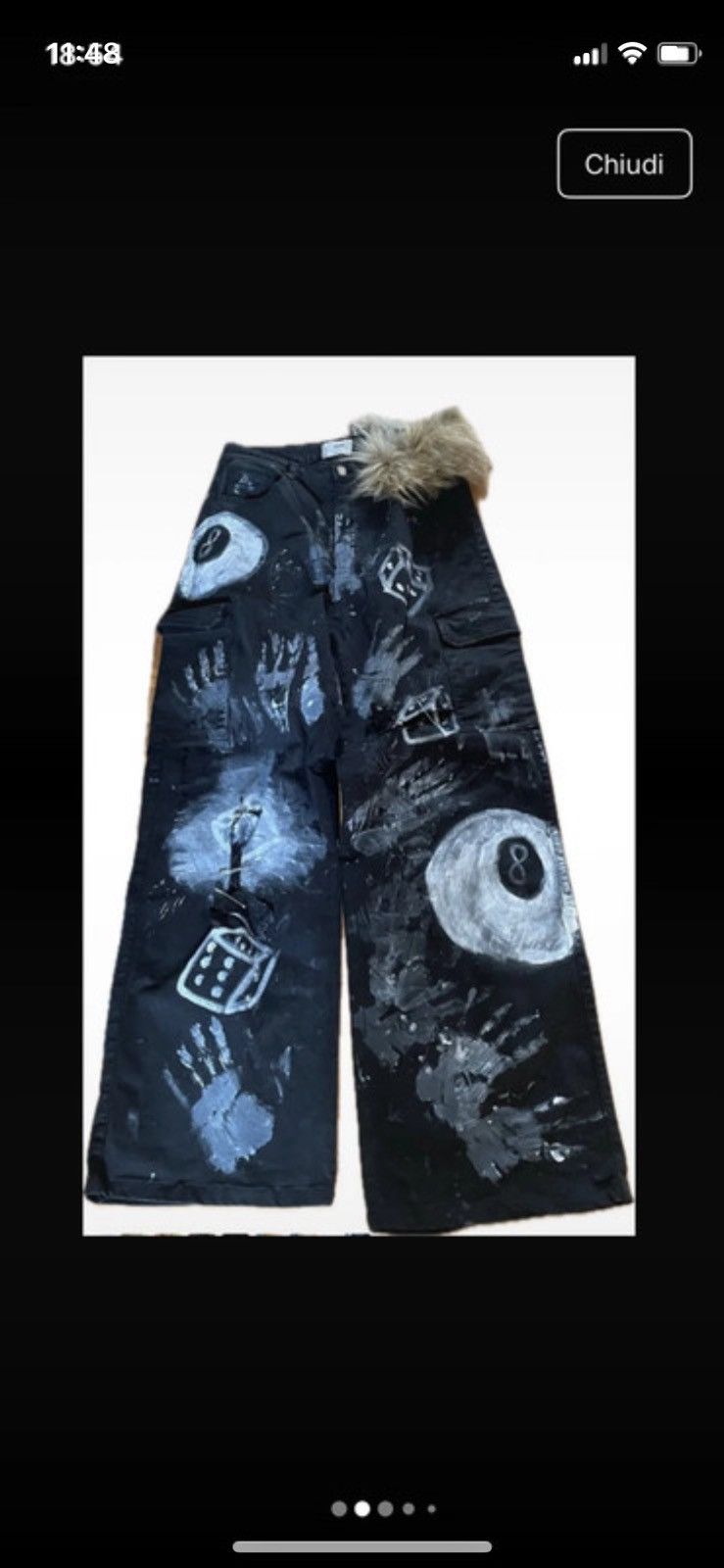 Other Furry baggy pants streetwear Size US 33 - 2 Thumbnail