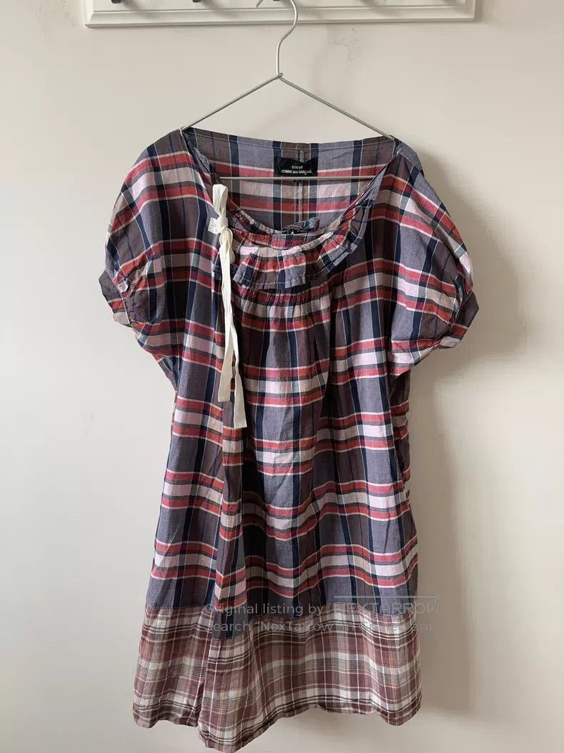 Comme des Garcons Comme des Garcons Red checkered bow tie dress Size S / US 4 / IT 40 - 1 Thumbnail