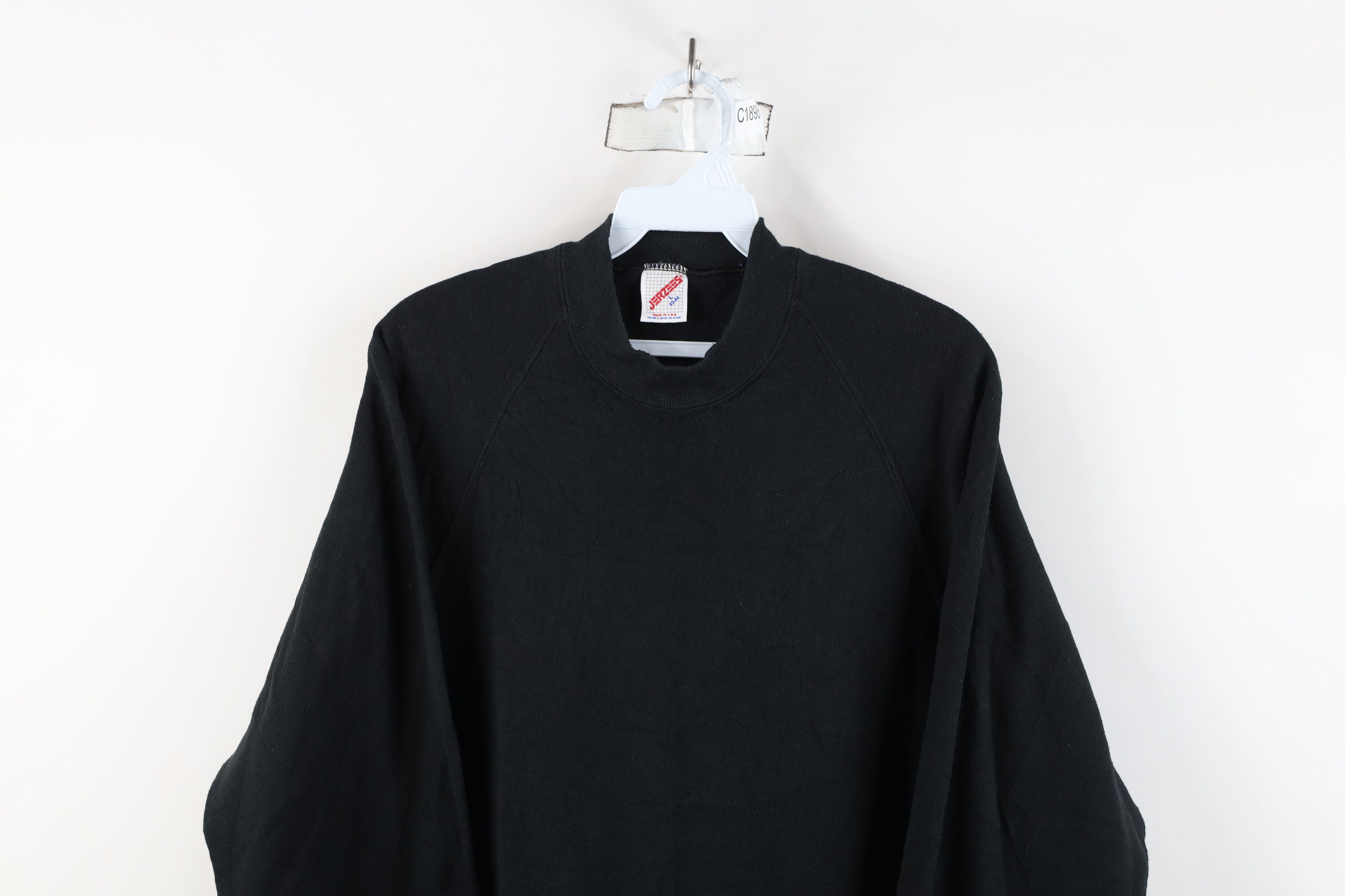 Vintage Vintage 90s Streetwear Crewneck Sweatshirt Black USA Size US L / EU 52-54 / 3 - 2 Thumbnail