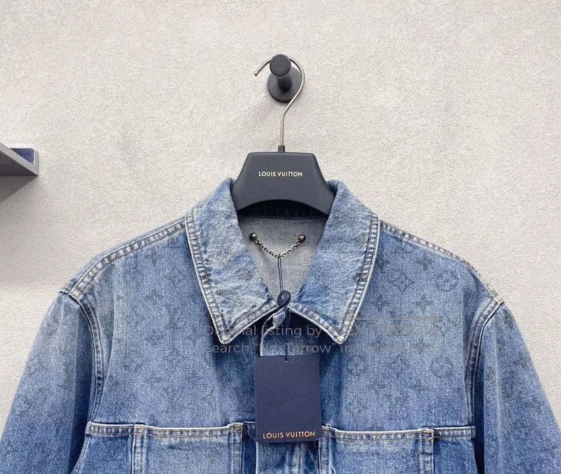 Louis Vuitton LV Vintage Distressed Denim Jacket. Size US XL / EU 56 / 4 - 4 Thumbnail