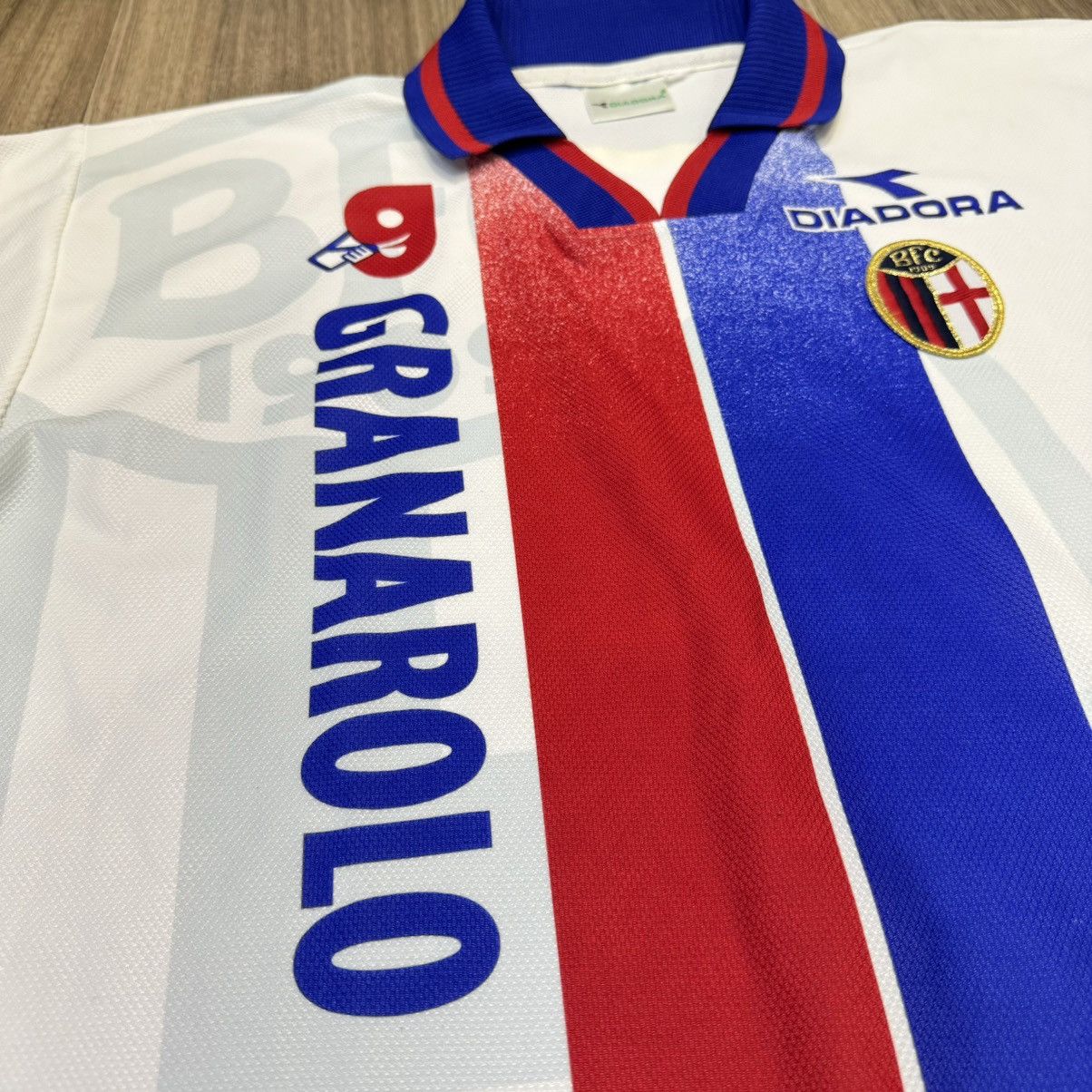 Diadora Bologna 98/99 away longsleeves shirt Size US XL / EU 56 / 4 - 4 Thumbnail
