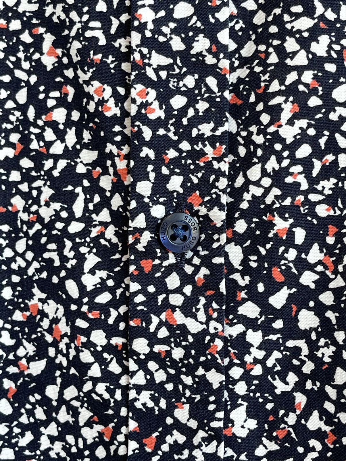 Hugo Boss Ero3-W Confetti Print Extra Slim Fit Long Sleeve Shirt Size US M / EU 48-50 / 2 - 8 Thumbnail