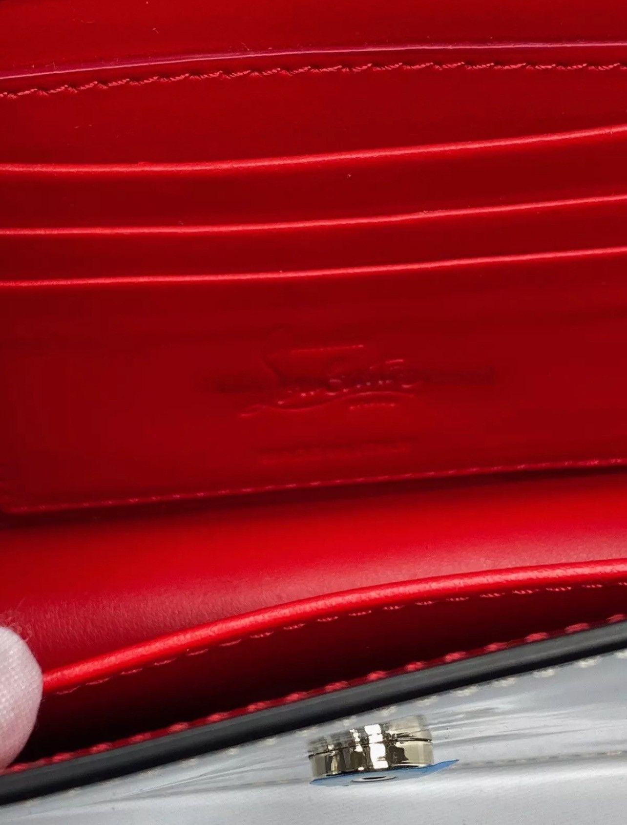 Christian Louboutin Christian Louboutin iridescent leather clutch shoulder bag Size ONE SIZE - 15 Thumbnail