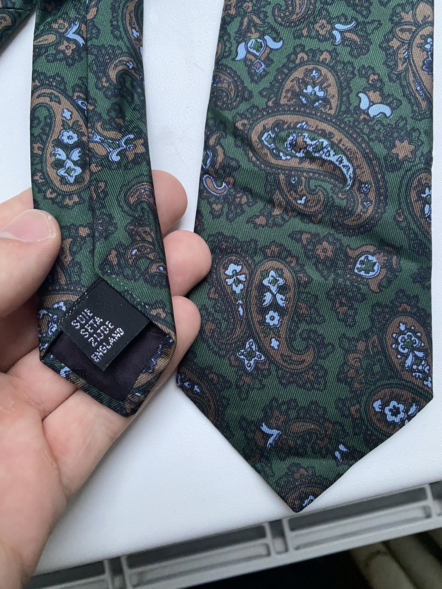 Burberry × Designer Burberrys England Silk Tie Size ONE SIZE - 4 Thumbnail