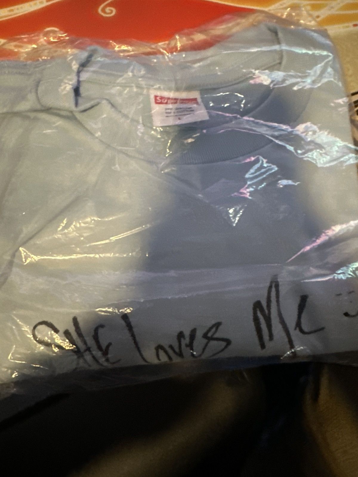 Supreme SUPREME MAX B TEE SIZE L POWDER BLUE Size US L / EU 52-54 / 3 - 2 Thumbnail