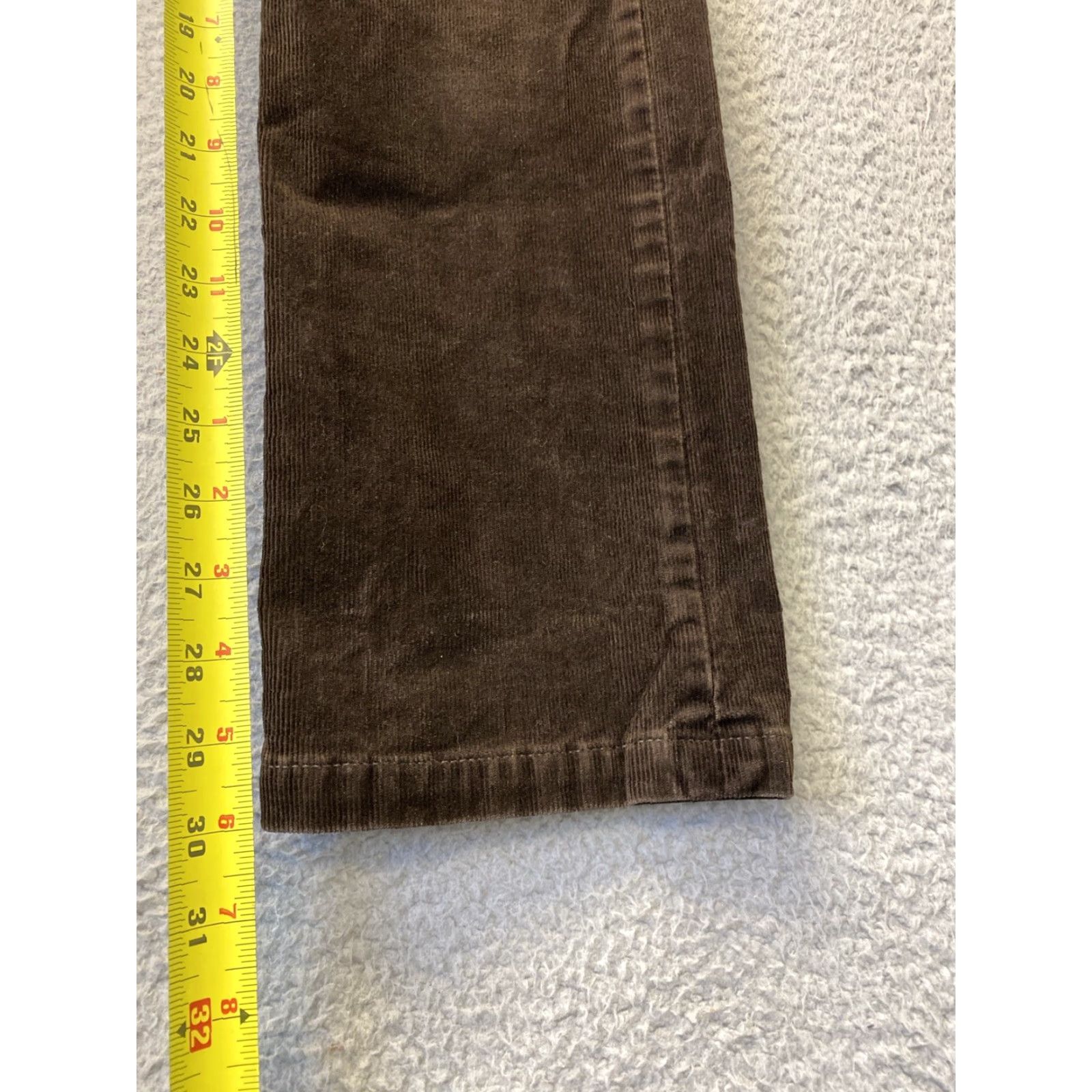 Vintage J Crew Corduroy Pants Women's 32X30 Brown Skinny High Rise Size 32" / US 10 / IT 46 - 5 Thumbnail