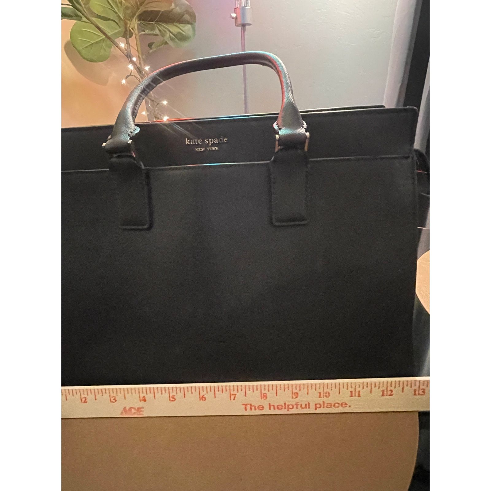 Kate Spade Kate Spade New York Black Leather Satchel Tote Bag Size ONE SIZE - 2 Thumbnail
