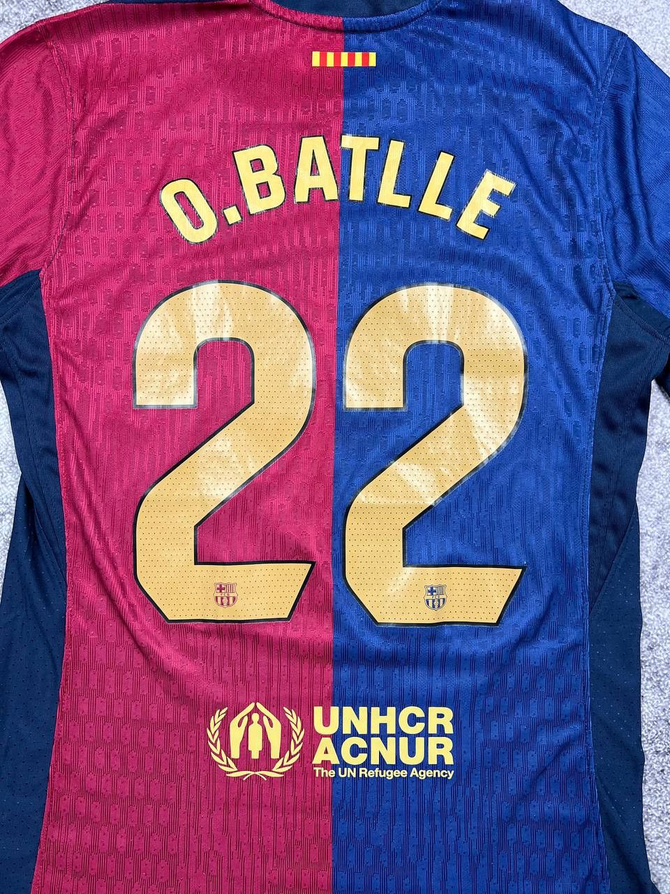 Nike Nike Barcelona O.Batlee Soccer Jersey Size M / US 6-8 / IT 42-44 - 10 Thumbnail