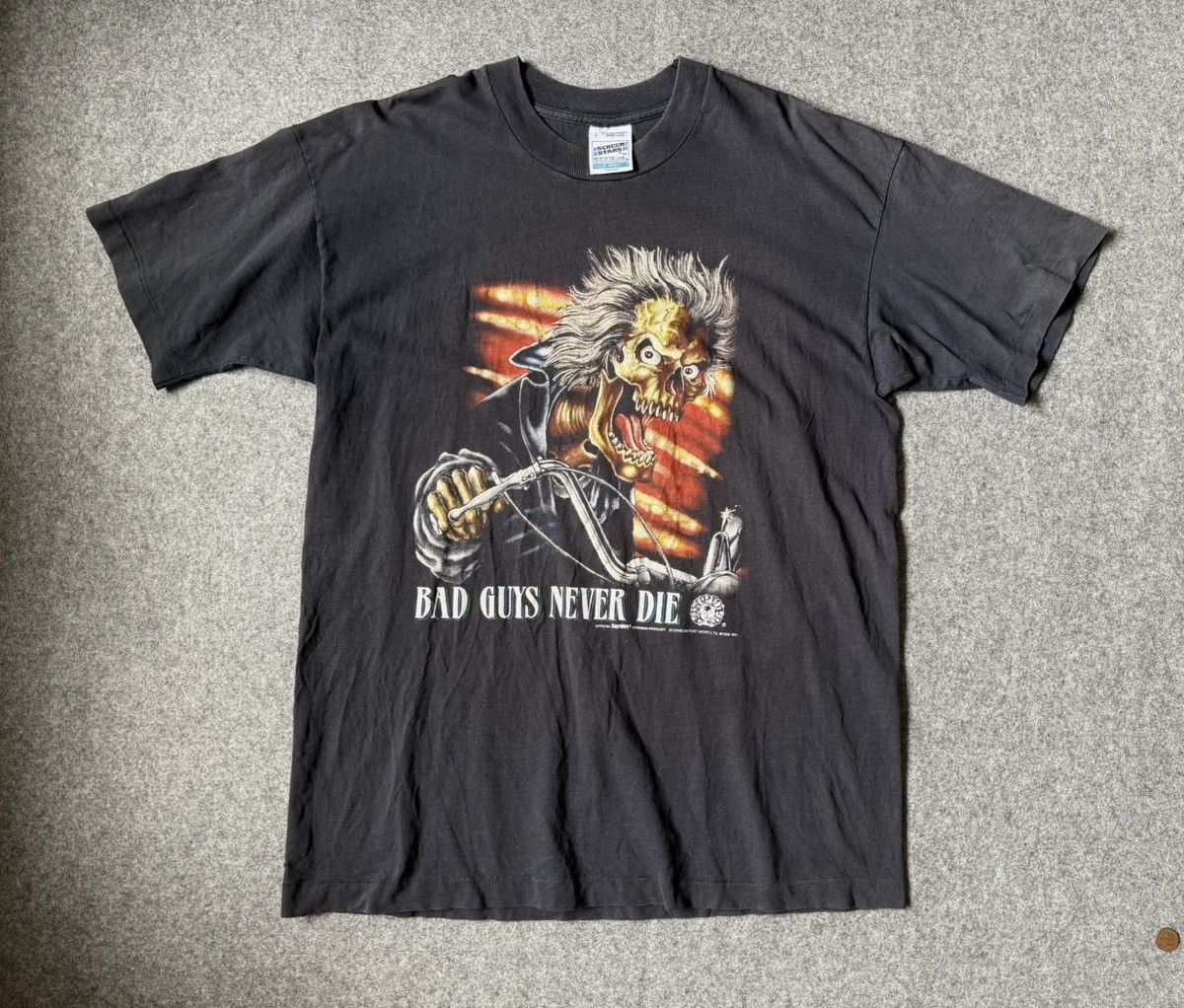 Band Tees Vintage 3D Emblem Easyriders BAD GUYS NEVER DIE Size US L / EU 52-54 / 3 - 1 Thumbnail