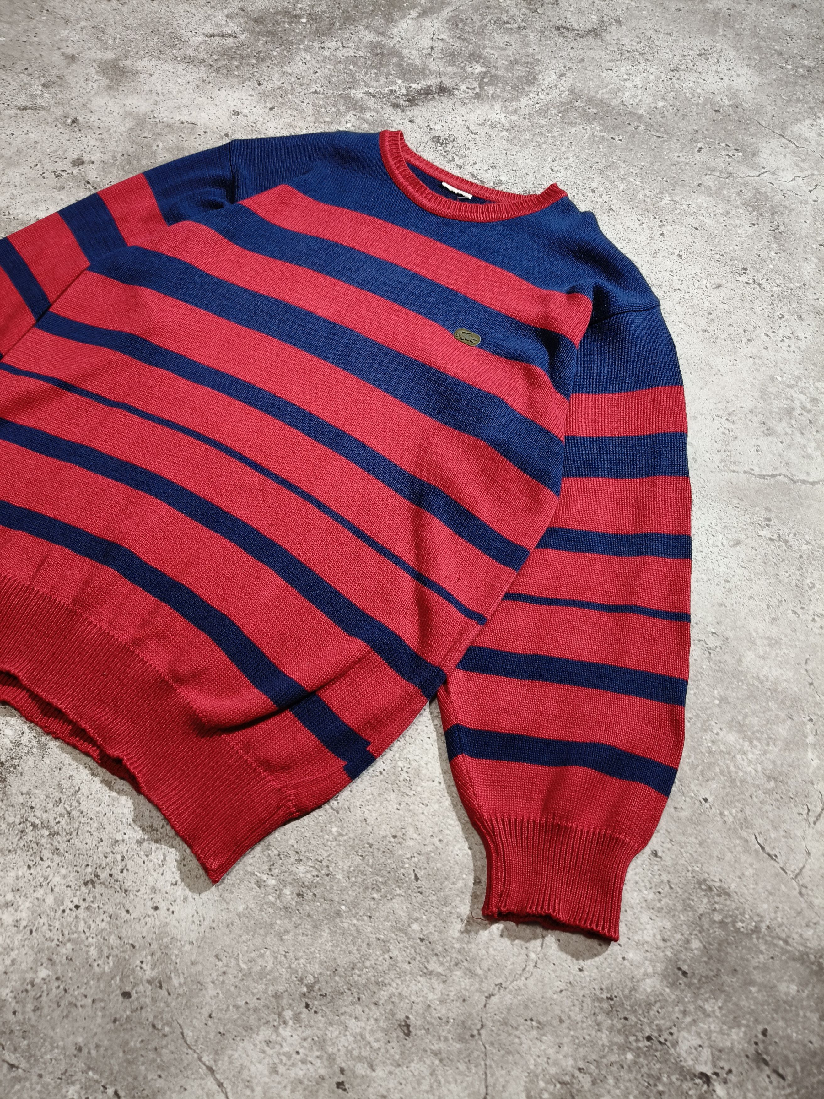 Lacoste Vintage Lacoste Striped Knit Sweater | Size M Size US M / EU 48-50 / 2 - 3 Thumbnail