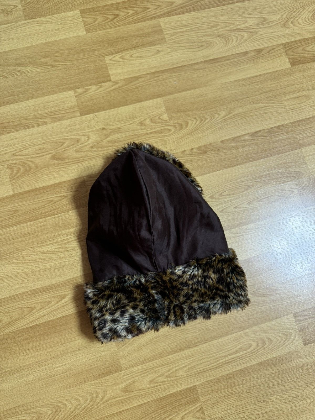 Japanese Brand Vintage Leopard Print Faux Fur Hood Size ONE SIZE - 12 Thumbnail