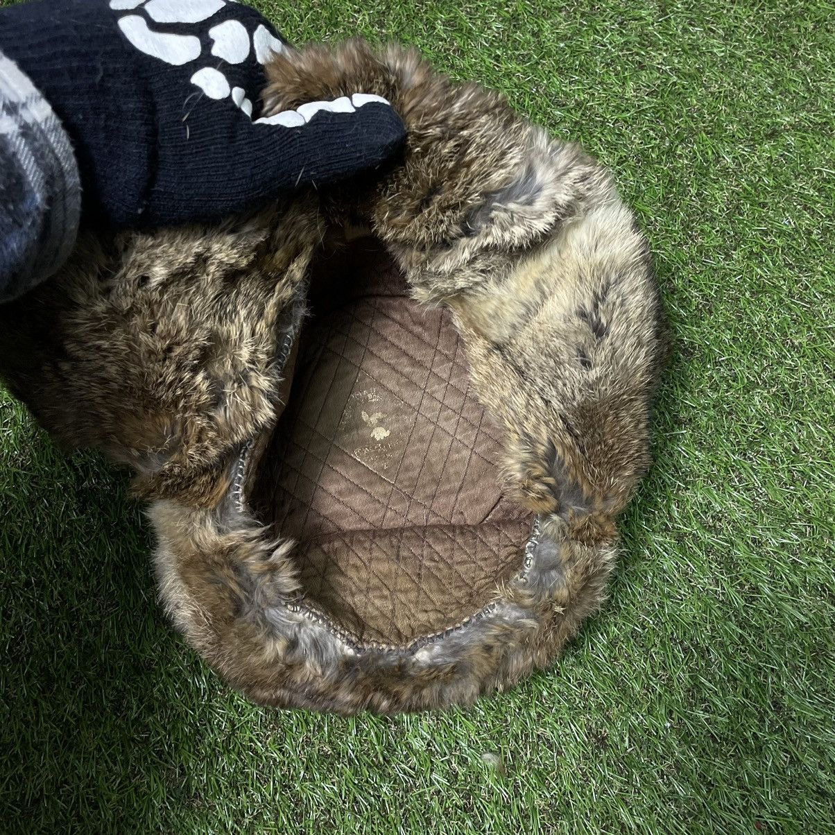 Vintage Vintage Y2K Fuzzy Beanie Mohair Alt Streetwear Baggy Logo OS Size ONE SIZE - 7 Thumbnail