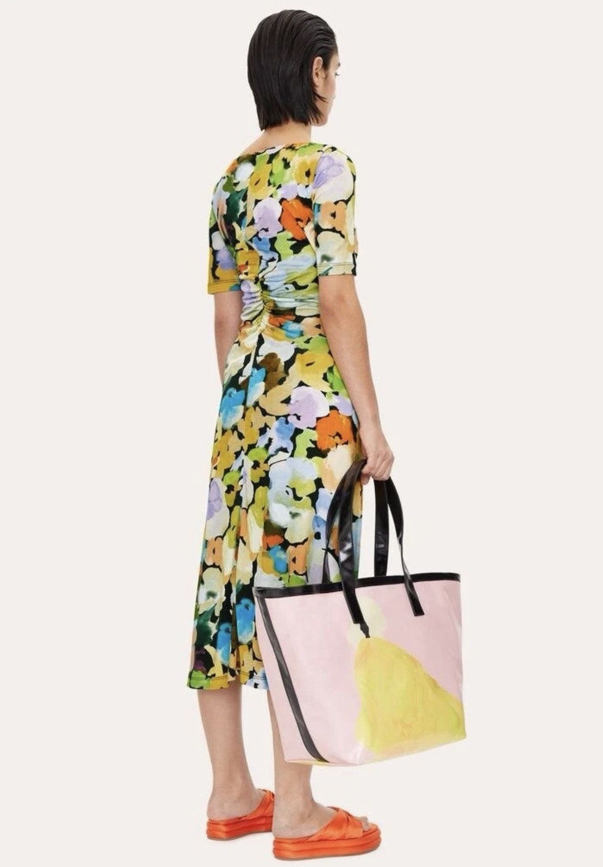 Stine Goya Stine Goya Jose Airbrush at Night Midi Dress NWT Size XS / US 0-2 / IT 36-38 - 4 Thumbnail