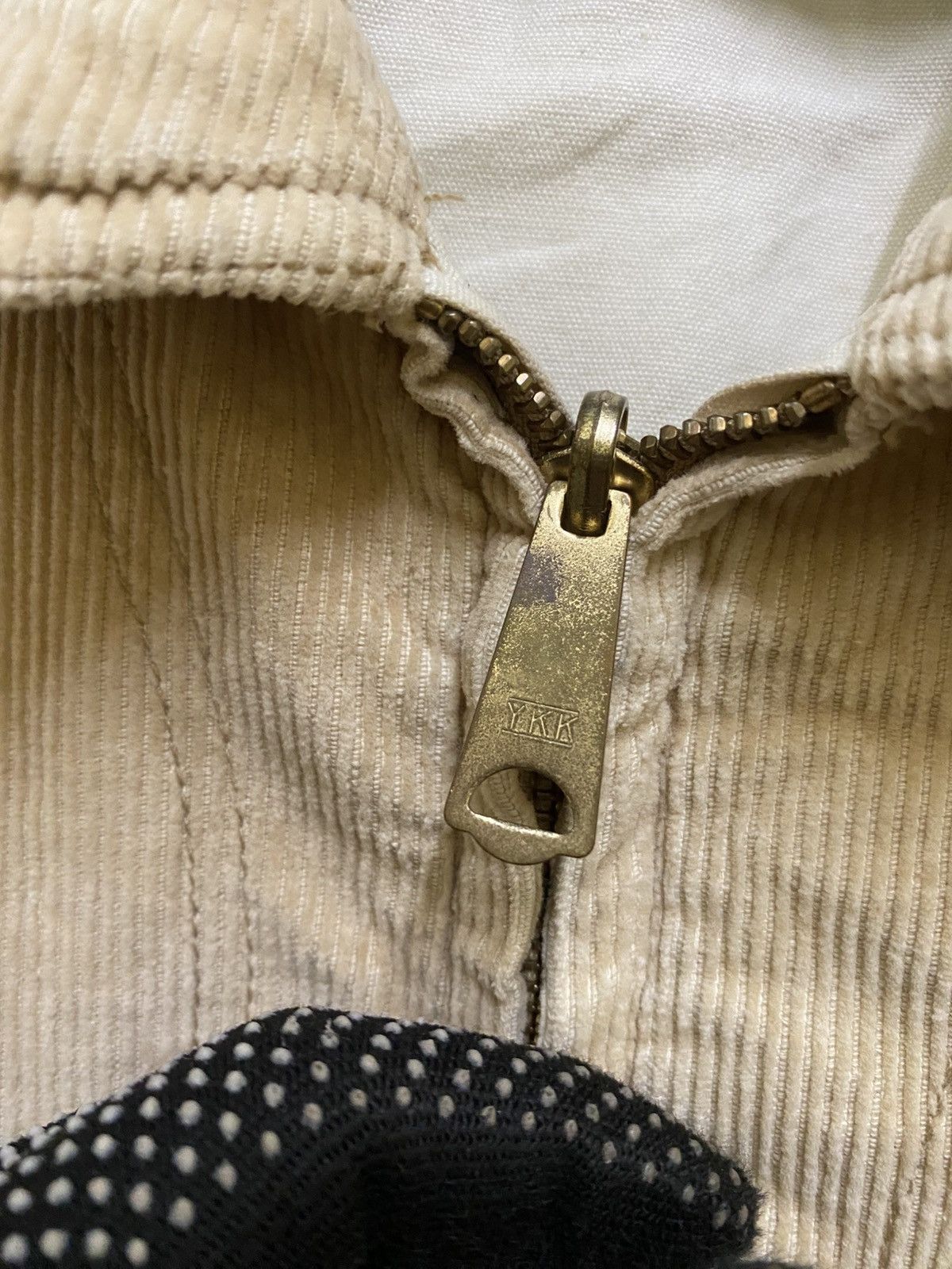 Octopus Vintage Johns Hamer Corduroy Work Jacket Beige – 80s Mugen Size US L / EU 52-54 / 3 - 8 Thumbnail