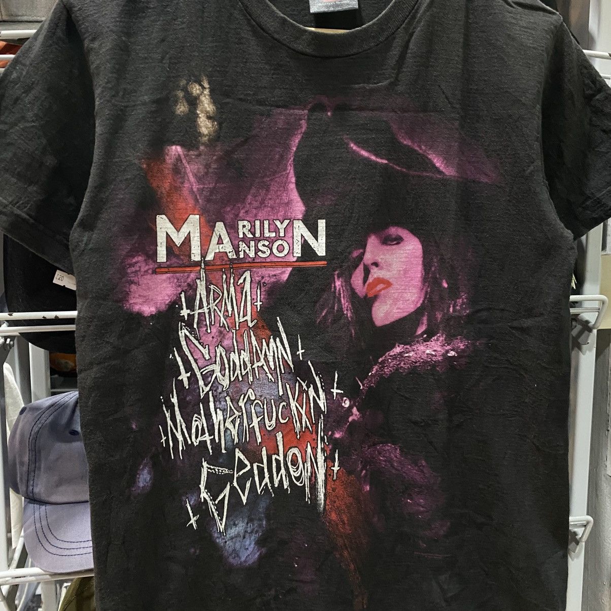 Band Tees × Marilyn Manson × Vintage RARE Vintage 2000s Marilyn Manson We’re From America tshirts Size US M / EU 48-50 / 2 - 5 Thumbnail